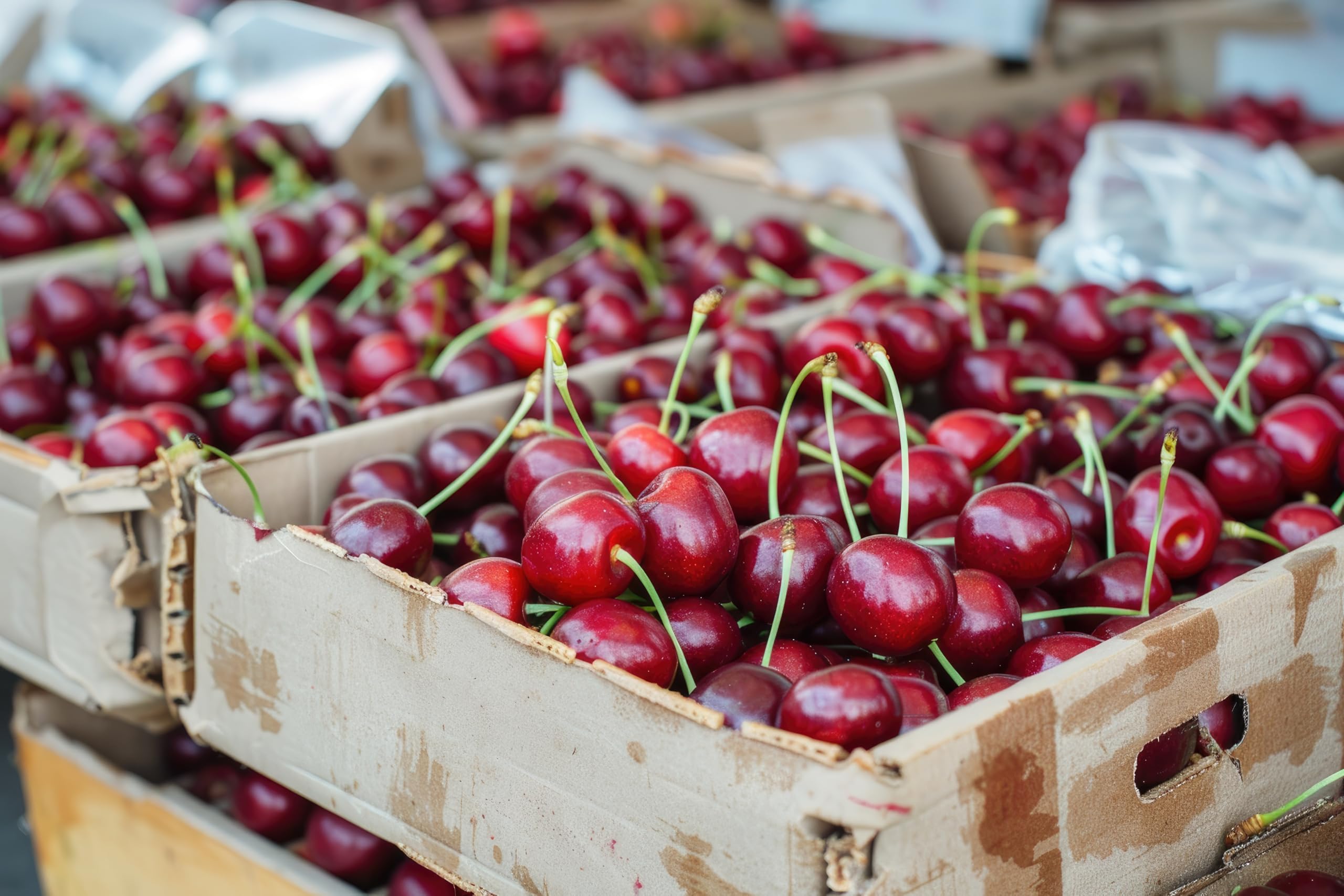Fresh Red Cherries - Premium Sweet & Juicy Organic Cherries by RawJoy Farms | Perfect for Snacking, Baking & Healthy Smoothies