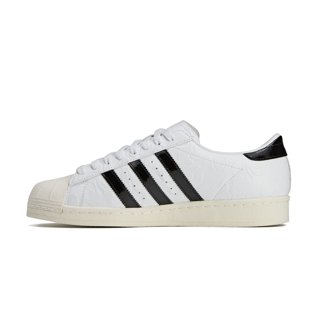 BAPE Superstar Vintage Sneakers - White & Black Retro Style Shoes for Men | Streetwear Fashion & Casual Wear