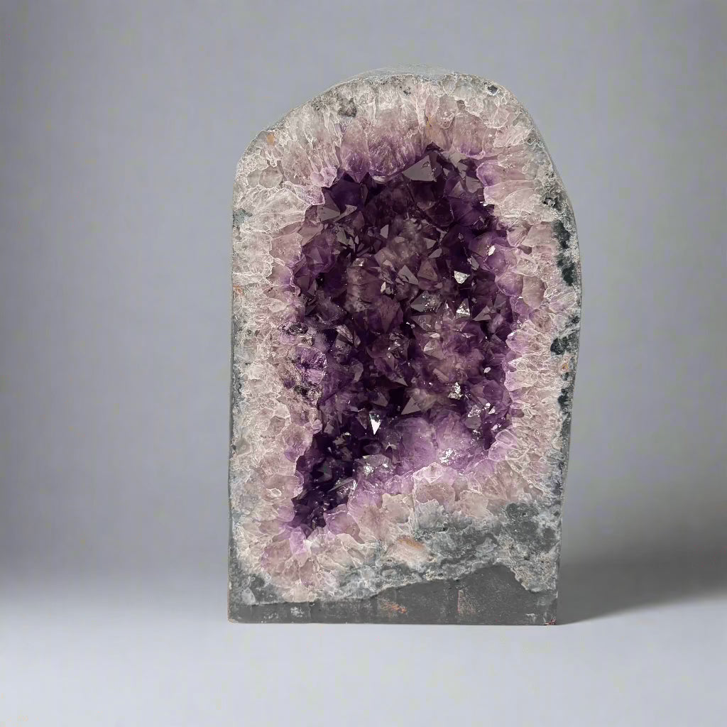 Natural Amethyst Geode Cathedral from Brazil - 15 to 60 lbs - Perfect for Home Decor, Meditation & Healing Crystals Collection