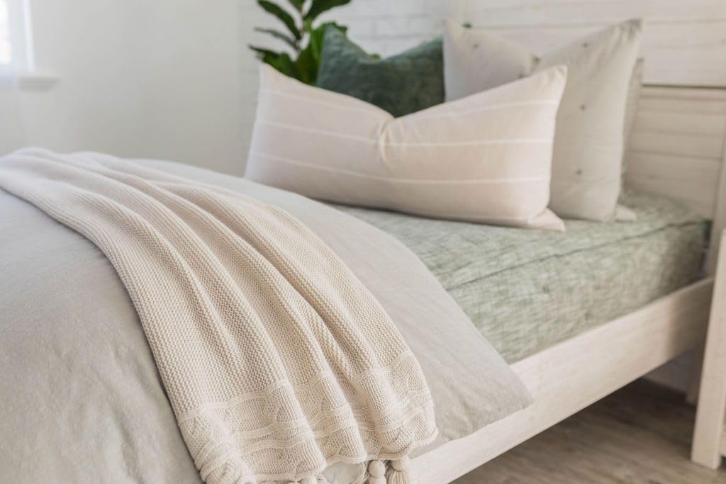 Beddy's One Piece Zippered Duvet Cover Set - Khaki Green Cotton Bedding with Easy Zip Closure for Twin, Full, Queen & King Size Mattresses | Cozy Home Decor for Bedrooms, Guest Rooms & Dorm Essentials