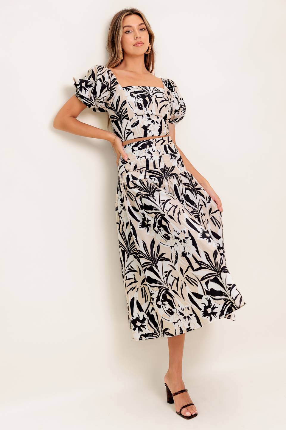 Mila Island Inspired Women's Top & Skirt Set - Boho Chic Outfit for Beach Vacation, Summer Party, and Casual Wear