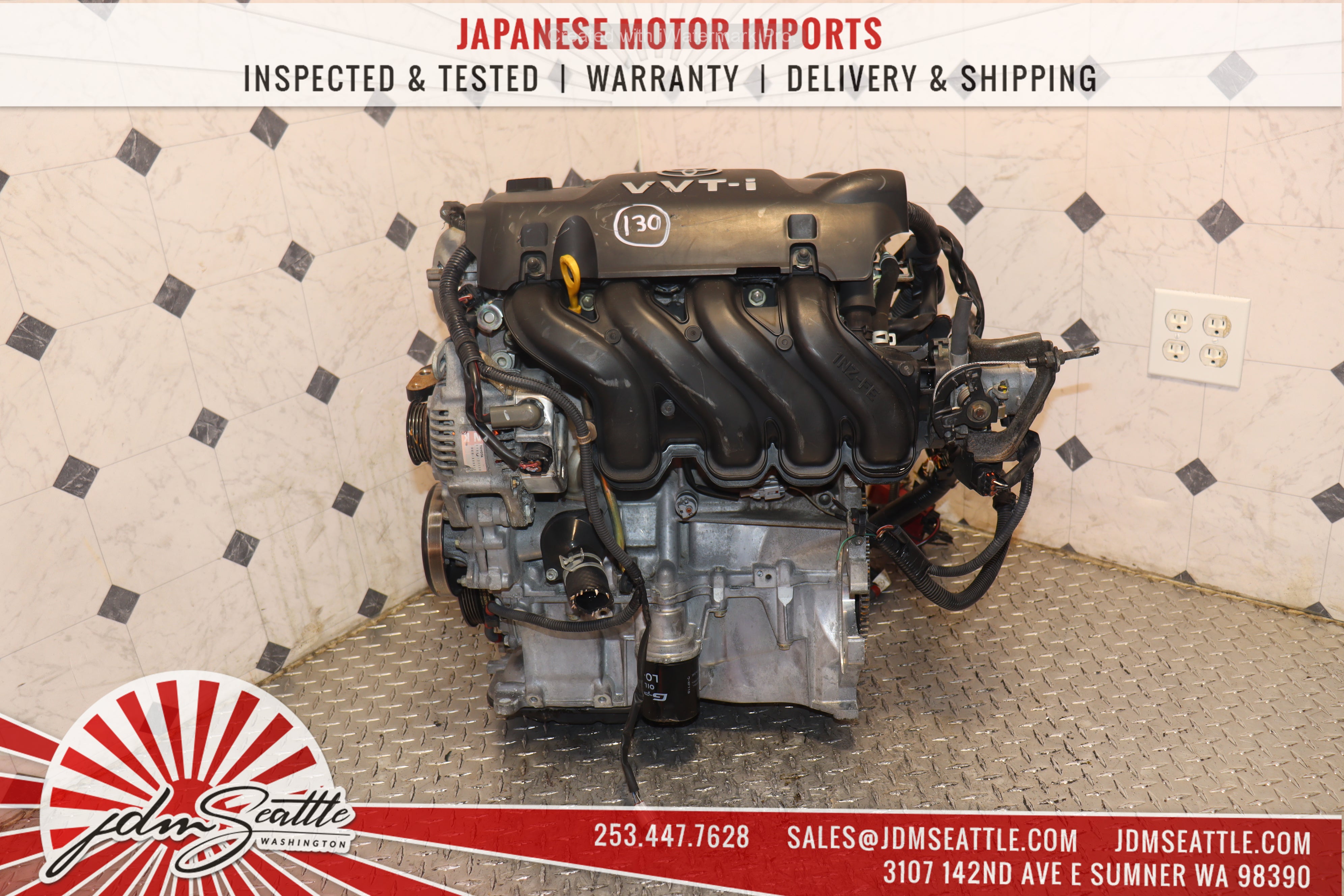 JDM 1NZ-FE 1.5L VVTI 4-Cylinder Engine for 2004-2006 Scion xB/xA, 2000-2005 Toyota Echo, 2005-2019 Yaris - High Performance Replacement Engine for Smooth Driving & Daily Commute