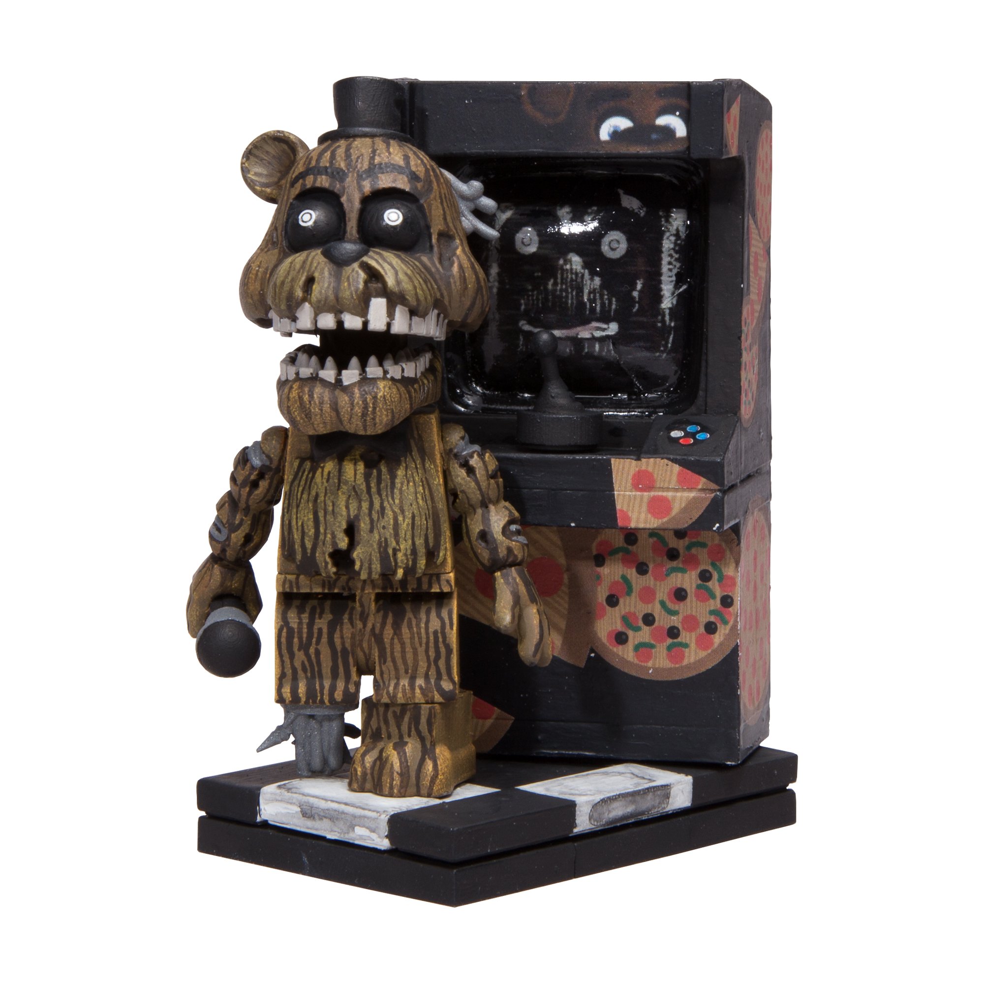 McFarlane Toys Five Nights at Freddy's Micro Arcade Cabinet Construction Set - FNAF Collectible Building Kit for Horror Game Fans - Perfect for Display, Gaming Room Decor & Collector's Showcase