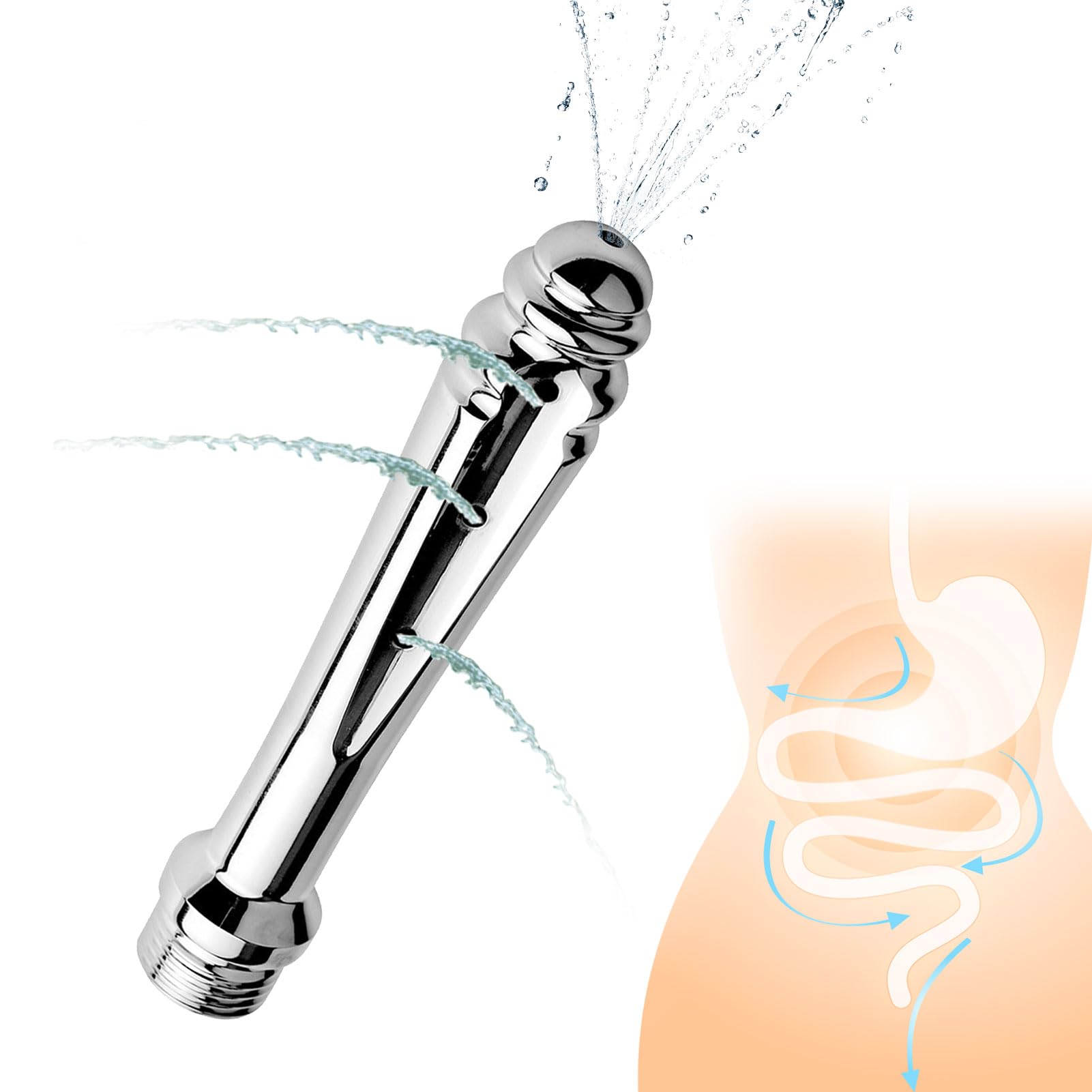 Anal Shower Attachment for Men & Women - Aluminum Bidet Sprayer for Personal Hygiene & Anal Cleansing - Perfect for Travel, Home Use & Postpartum Care