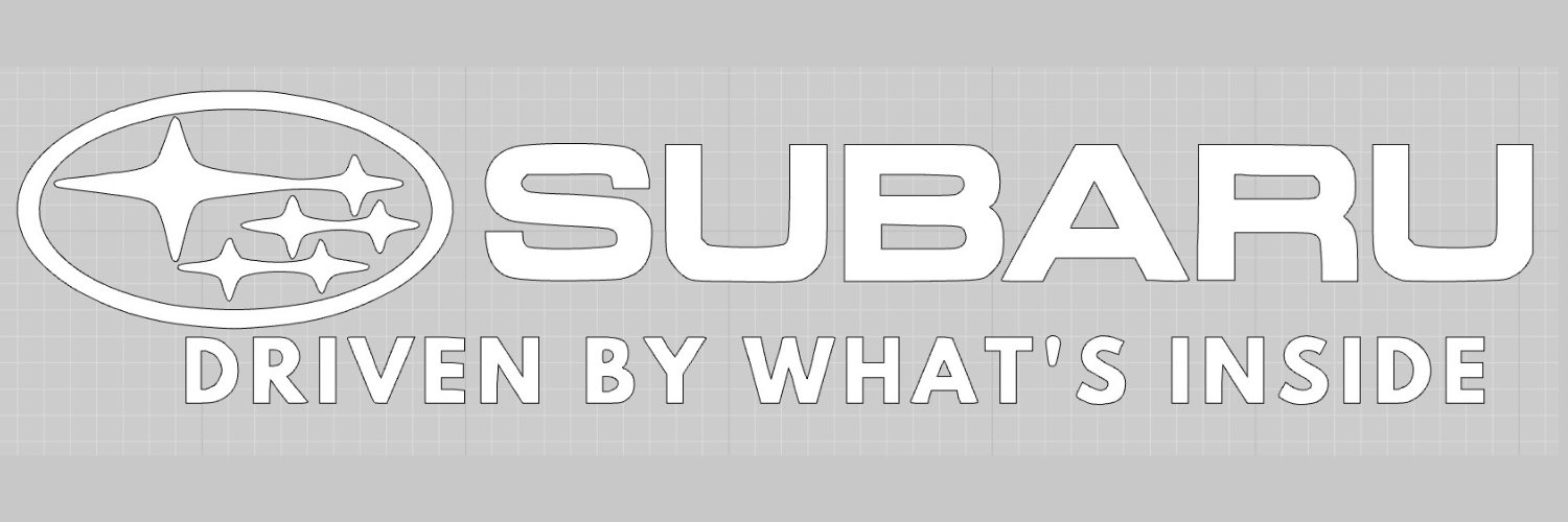 Custom EPP® Windshield & Bumper Decals for Subaru - 'Driven By What's Inside' Car Stickers - Perfect for Car Enthusiasts & Personalization