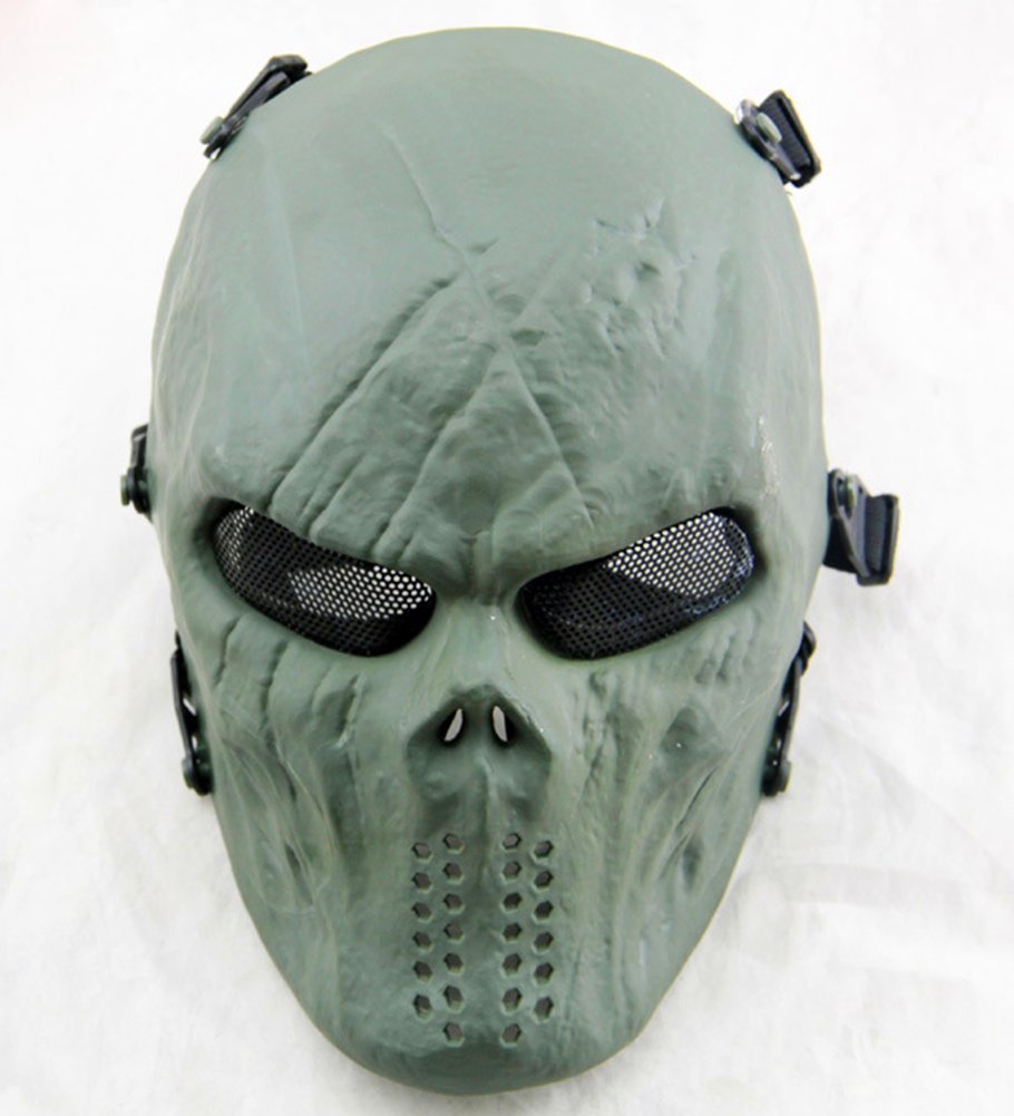 Gmasking CS Game Zombie Evil Skull Skeleton Airsoft Mask - Tactical Paintball Face Protection for Airsoft, Cosplay & Halloween Costumes