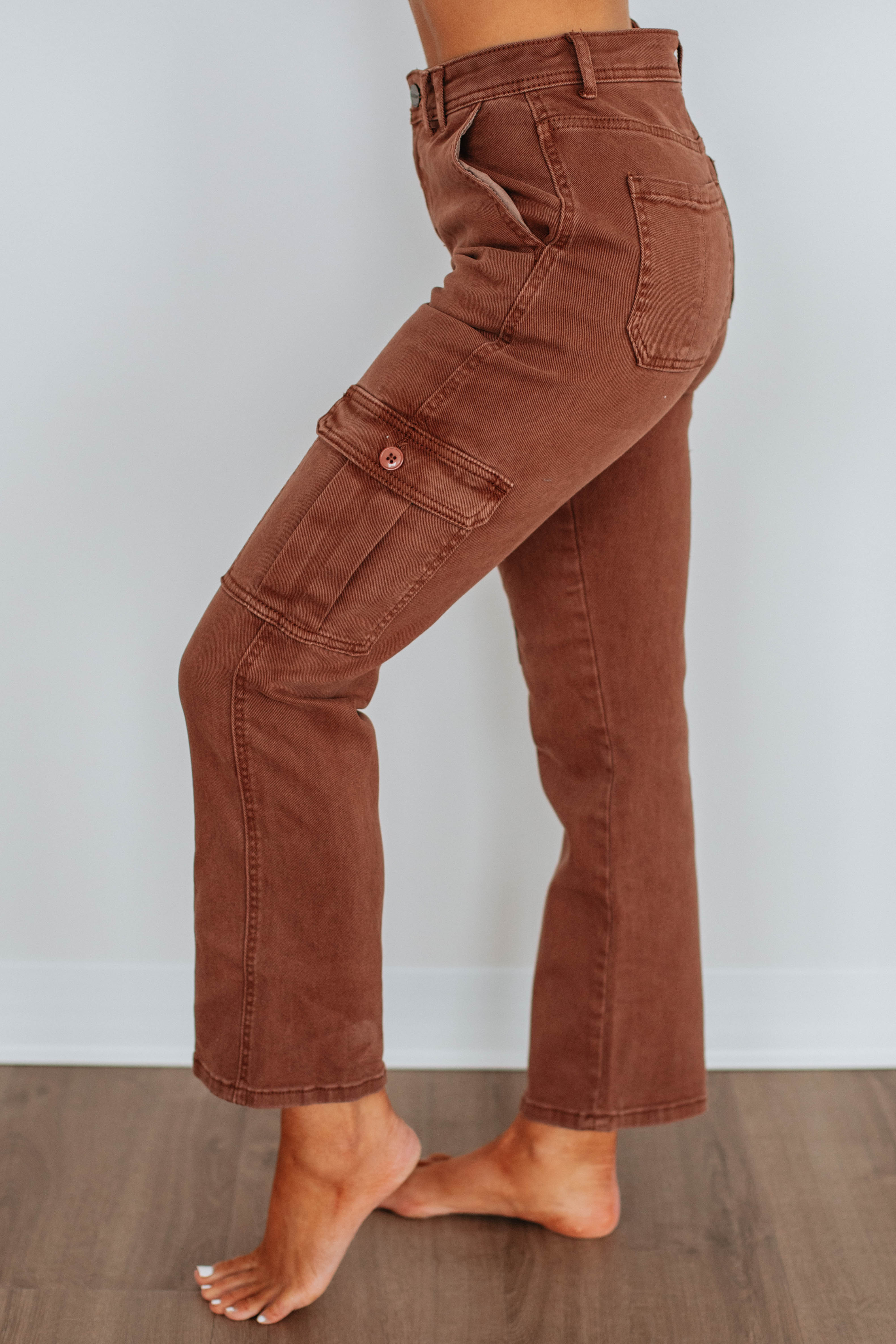 Hadley Risen Cargo Jeans for Men - Stylish & Comfortable Espresso Brown Work Pants - Perfect for Outdoor Adventures, Hiking & Casual Wear