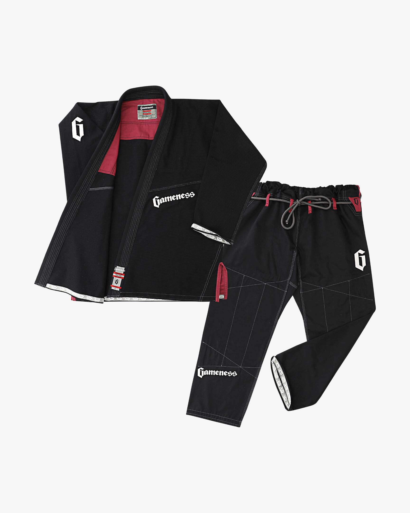 Gameness Male Jiu Jitsu Pearl Gi 2.0 | Premium BJJ Gi for Training & Competition | Lightweight & Durable Brazilian Jiu-Jitsu Uniform for Men