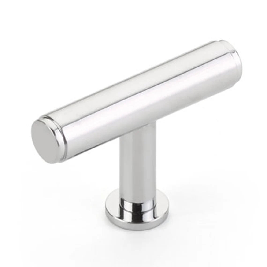Polished Chrome Maison No. 2 Smooth Drawer Pulls and Cabinet Knobs with Optional Backplate - Modern Kitchen & Bathroom Hardware for Cabinets, Dressers, and Furniture (Set of 10)