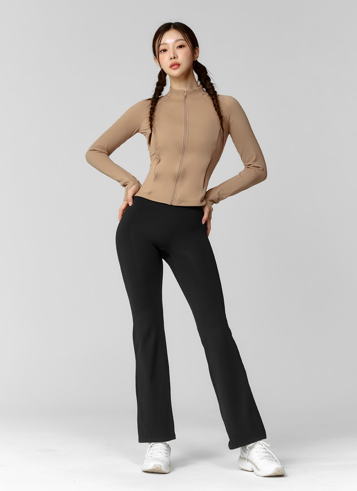 Active Slim Fit Warm Silky Zip Up Jacket for Women - Lightweight Comfortable Workout & Outdoor Wear