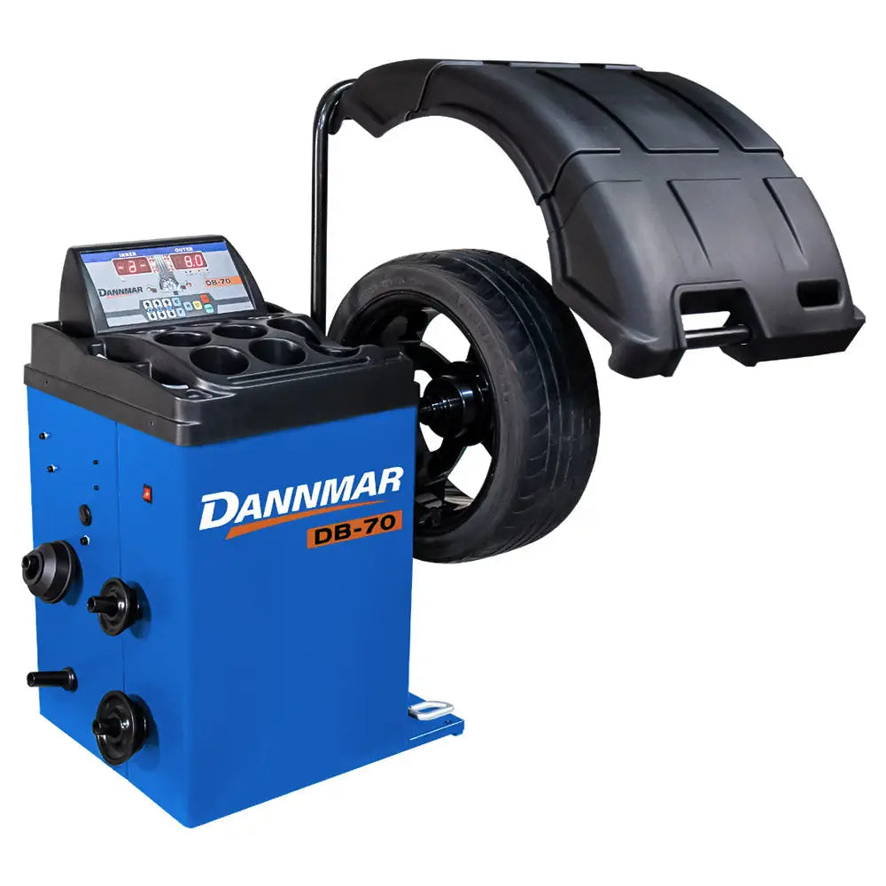 Dannmar DB 70 Automatic Wheel Balancer for Cars & Trucks (10-28 Inch) - Professional Tire Balancing Machine for Auto Repair Shops & Garages