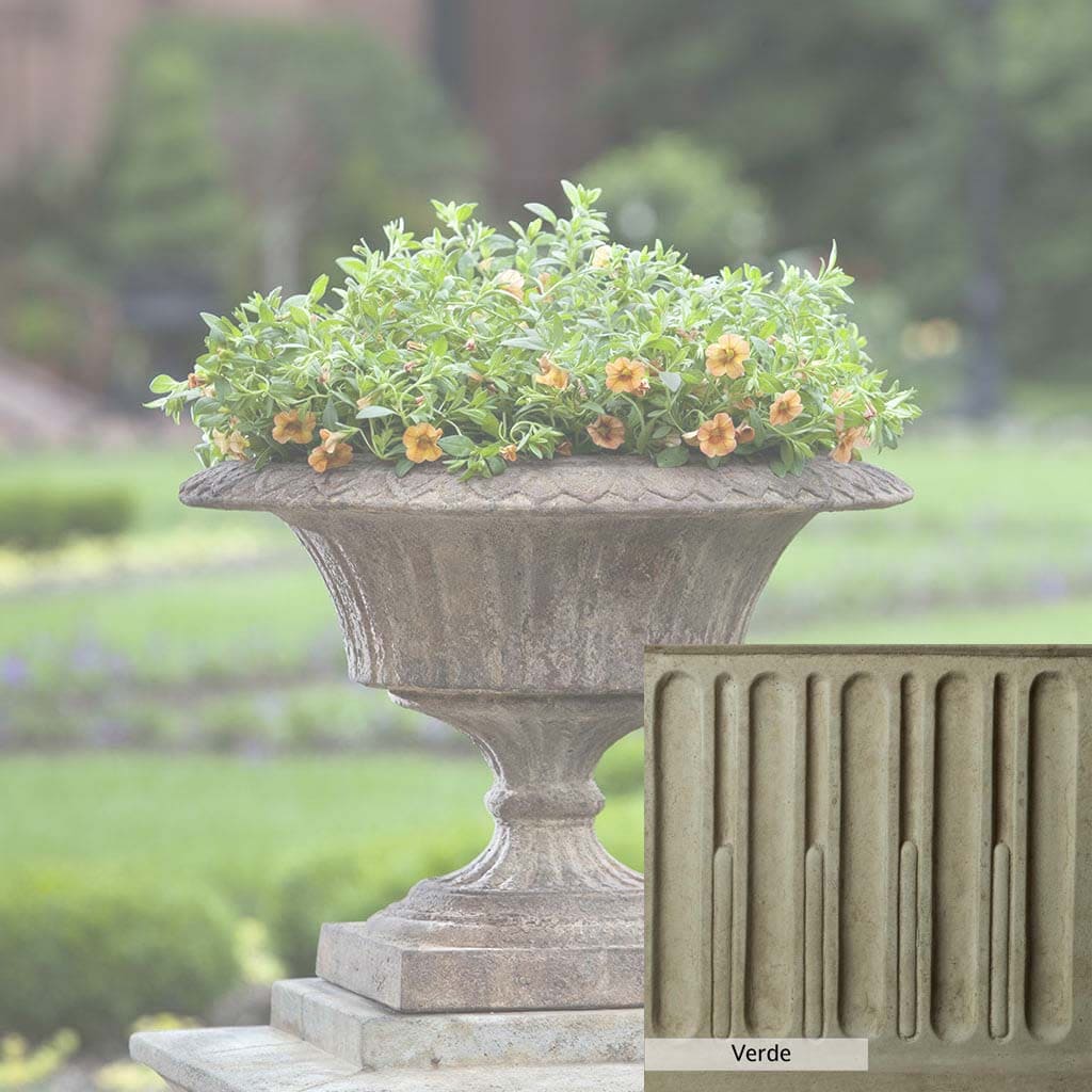 Campania International Smithsonian Fluted Valentine Urn - Elegant Garden Decor for Valentine's Day, Weddings & Home Accents