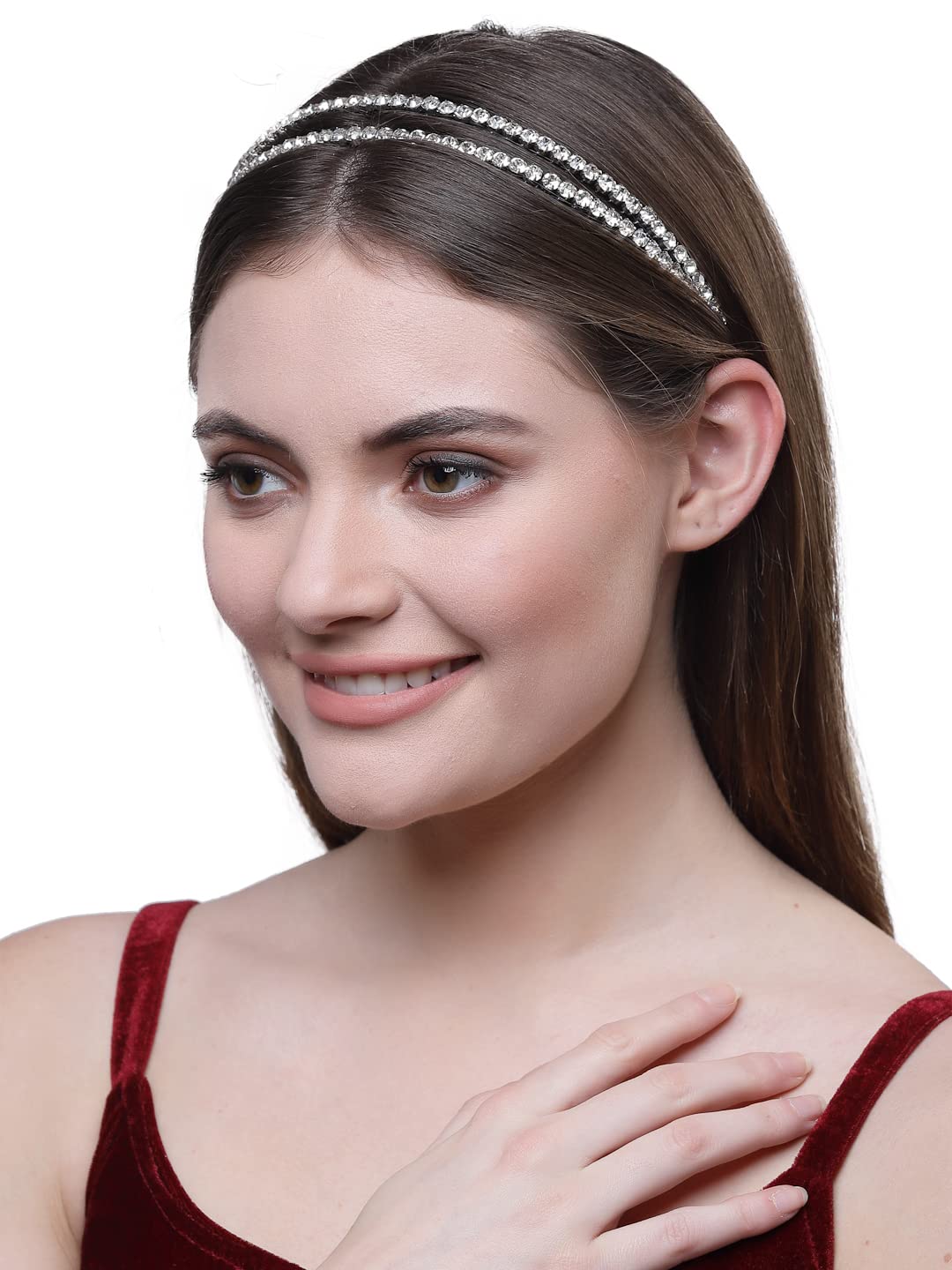 Crystal Beaded Hairband for Girls - Wedding & Party Hair Accessories