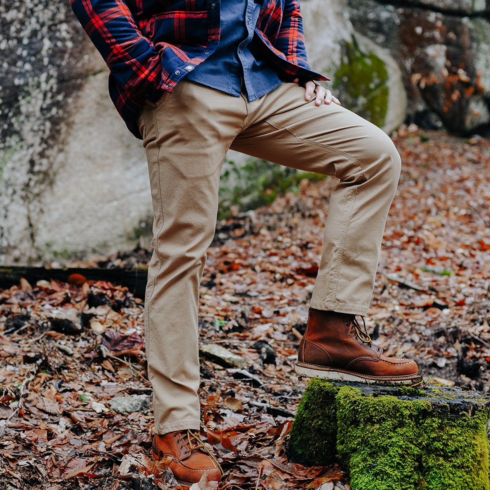 Men's Classic Fit Mountain Pants - Jackson Grey - Hiking, Camping & Outdoor Adventures