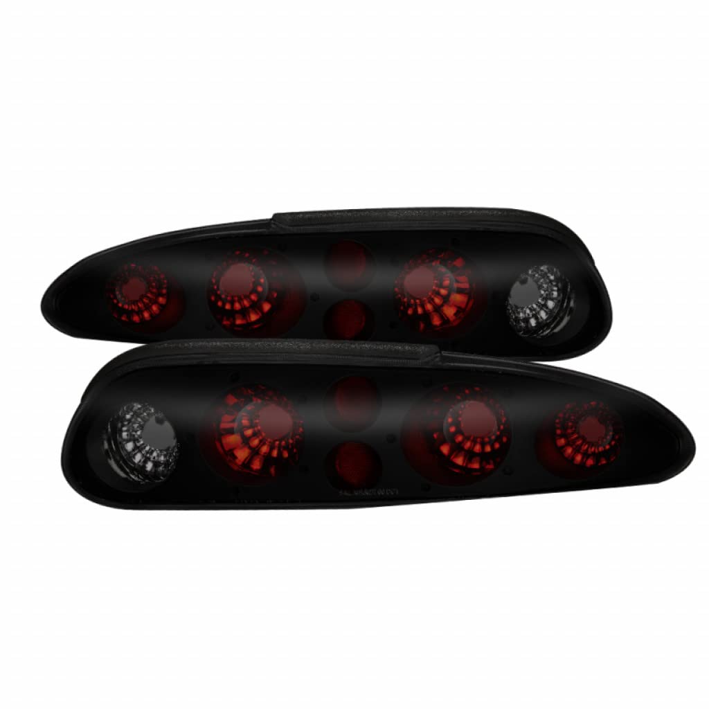Black Smoke Euro Style Tail Lights Pair for 1993-2002 Chevy Camaro | 9036507 | Upgrade Your Ride with Sleek Custom Look