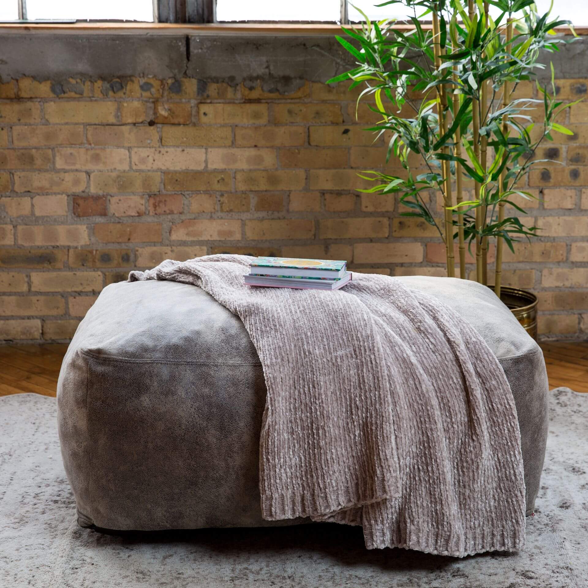 Nestle Loveseat Ottoman - Comfortable Small Sofa with Storage for Living Room, Bedroom, and Office - Perfect for Relaxing, Reading, and Extra Seating