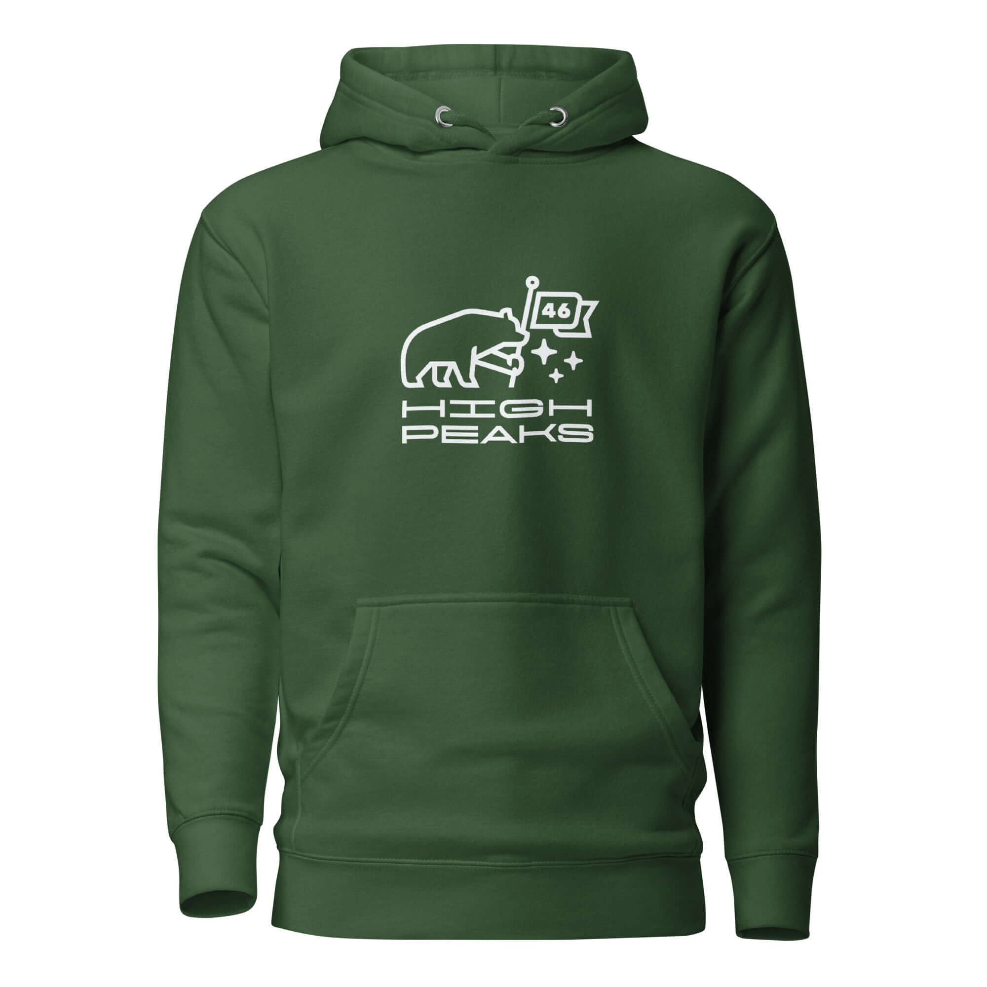46 High Peaks Hoodie - Warm & Comfortable Fleece-Lined Pullover for Hiking & Outdoor Adventures - Perfect for Camping, Backpacking & Winter Sports