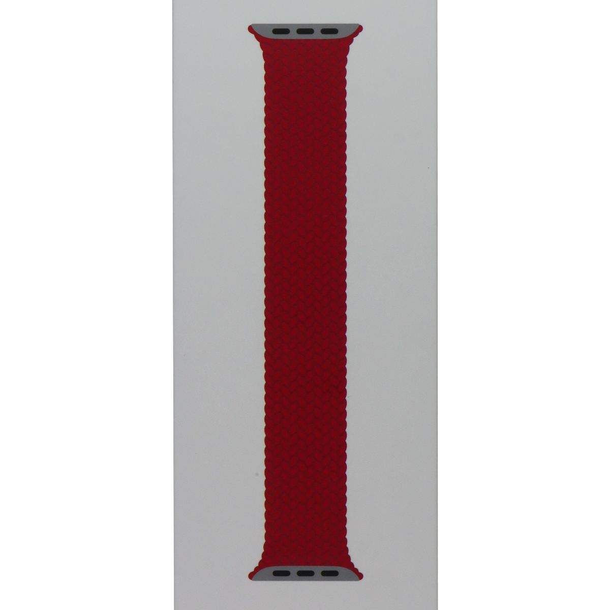 Apple Watch 41mm Braided Solo Loop Band - Compatible with 42mm, 41mm, 40mm Models | Stretchable Sport Strap (Red, Size 8) for Workouts, Running & Everyday Wear