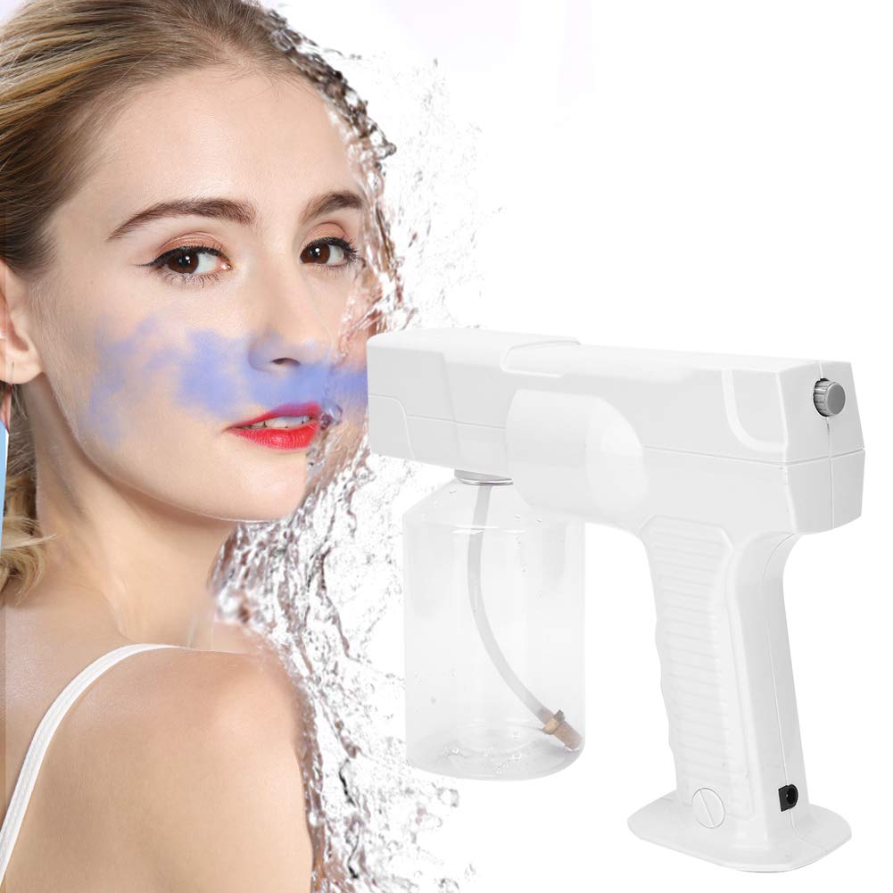 Dioche Blue Light Nano Spray Gun Steamer with Fast Mist Output - Hair Moisturizing & Nourishing Steam Sprayer | Intelligent Heat Dissipation for Salon & Home Hair Care | Perfect for Dry/Damaged Hair Treatment & Scalp Hydration