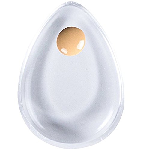 Jenna Silicone Makeup Sponge - Transparent Drop Design, White Color | Perfect for Liquid Foundation, Cream Blush & Seamless Makeup Application