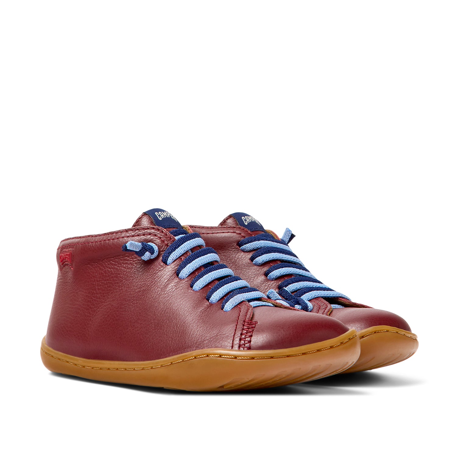 Burgundy Camper Kids Peu Cami - Comfortable & Stylish Children's Shoes for Outdoor Adventures & Everyday Wear