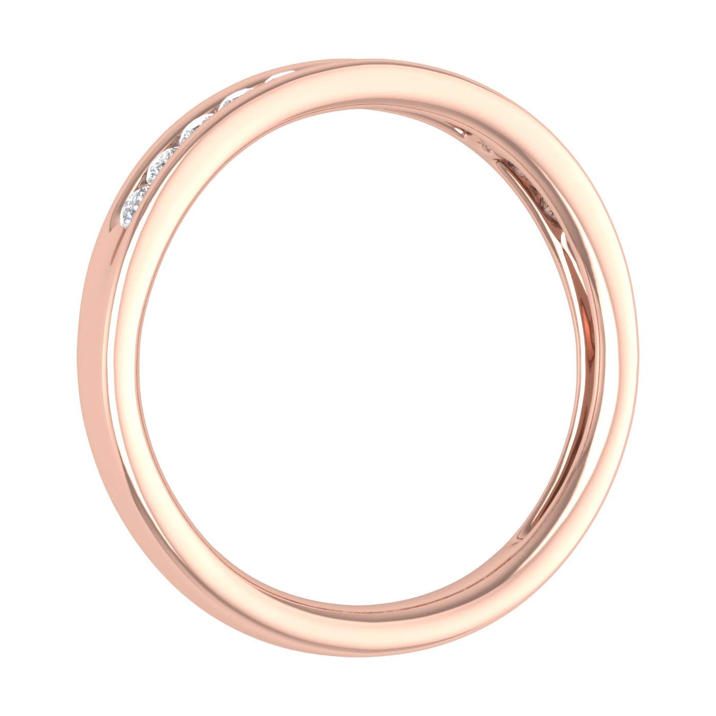 1/4 Carat Channel Set Diamond Wedding Band Ring in 10K Solid Gold - IGI Certified | Elegant Bridal Jewelry for Engagement, Anniversary & Special Occasions