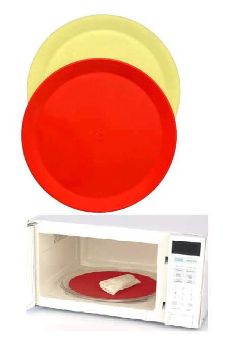Milestouch - 2 Pack Heat Resistant Silicone Microwave Mats (230°C/446°F) - Non-Slip, Easy to Clean, Hygienic Microwave Liner for Food Spill Protection & Countertop Safety - Perfect for Cooking, Reheating & Meal Prep