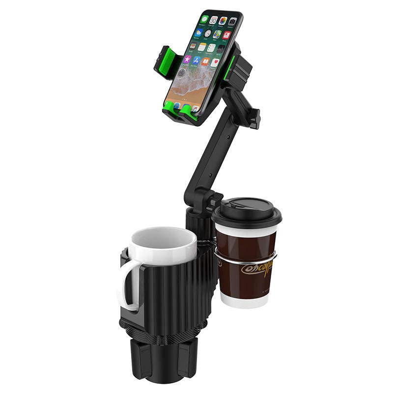 360° Adjustable Car Cup Holder Phone Mount - Universal Cell Phone Holder for iPhone, Galaxy & All Smartphones - Perfect for Hands-Free Driving, GPS Navigation & Safe Travel