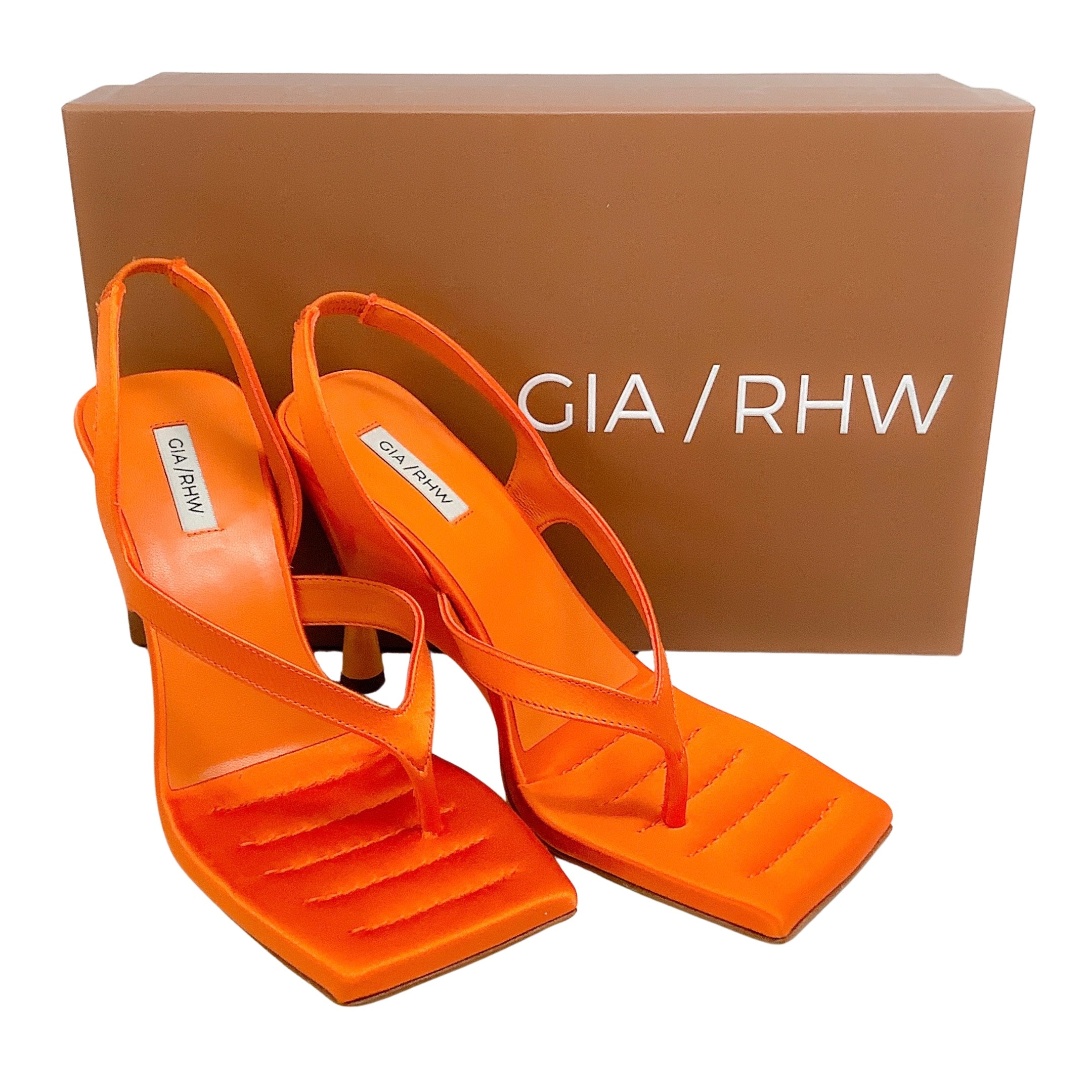 GIA Certified Orange Satin Rosie 12 Wedge Sandals for Women - Comfortable High Heel Summer Shoes for Beach, Party & Casual Wear