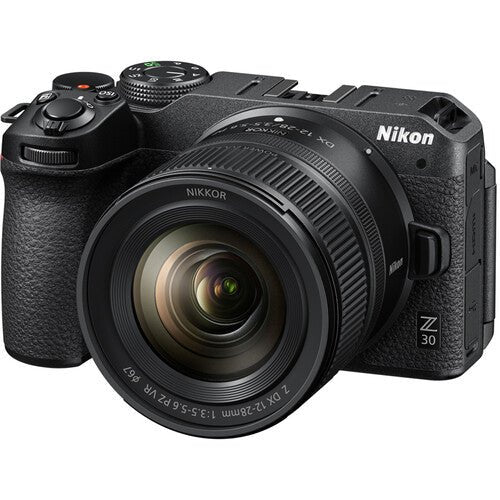 Nikon Z 30 DX Format Mirrorless Camera with NIKKOR Z DX 12-28mm f/3.5-5.6 PZ VR Lens Kit - Perfect for Vlogging, Travel & Street Photography