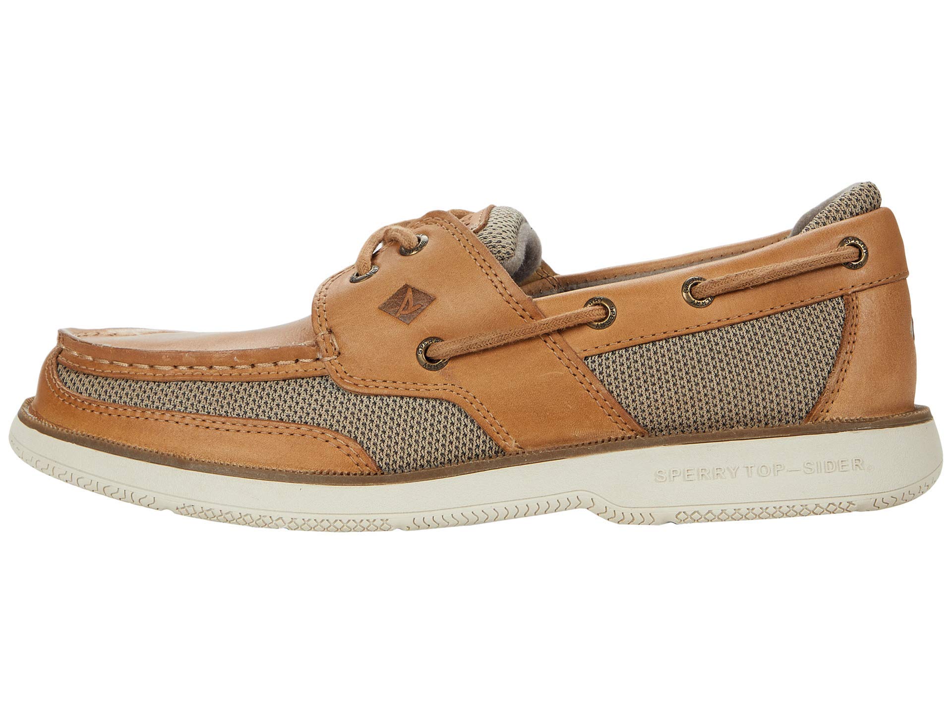 Sperry Men's Surveyor 2-Eye Boat Shoe - Classic Leather Slip-Resistant Deck Shoes for Casual Wear & Sailing | Perfect for Boating, Walking & Outdoor Activities