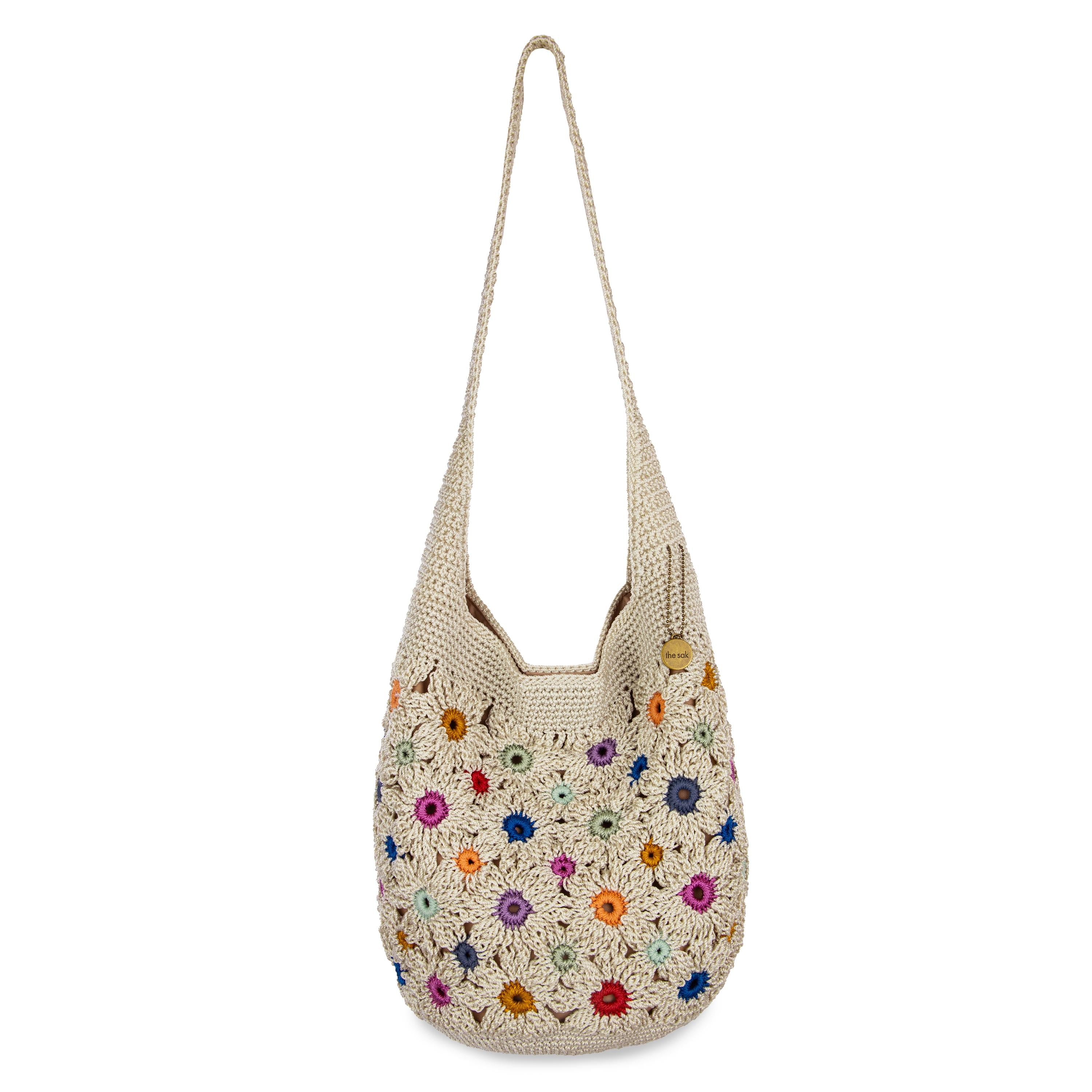 Hand Crochet - Natural Multi Flower