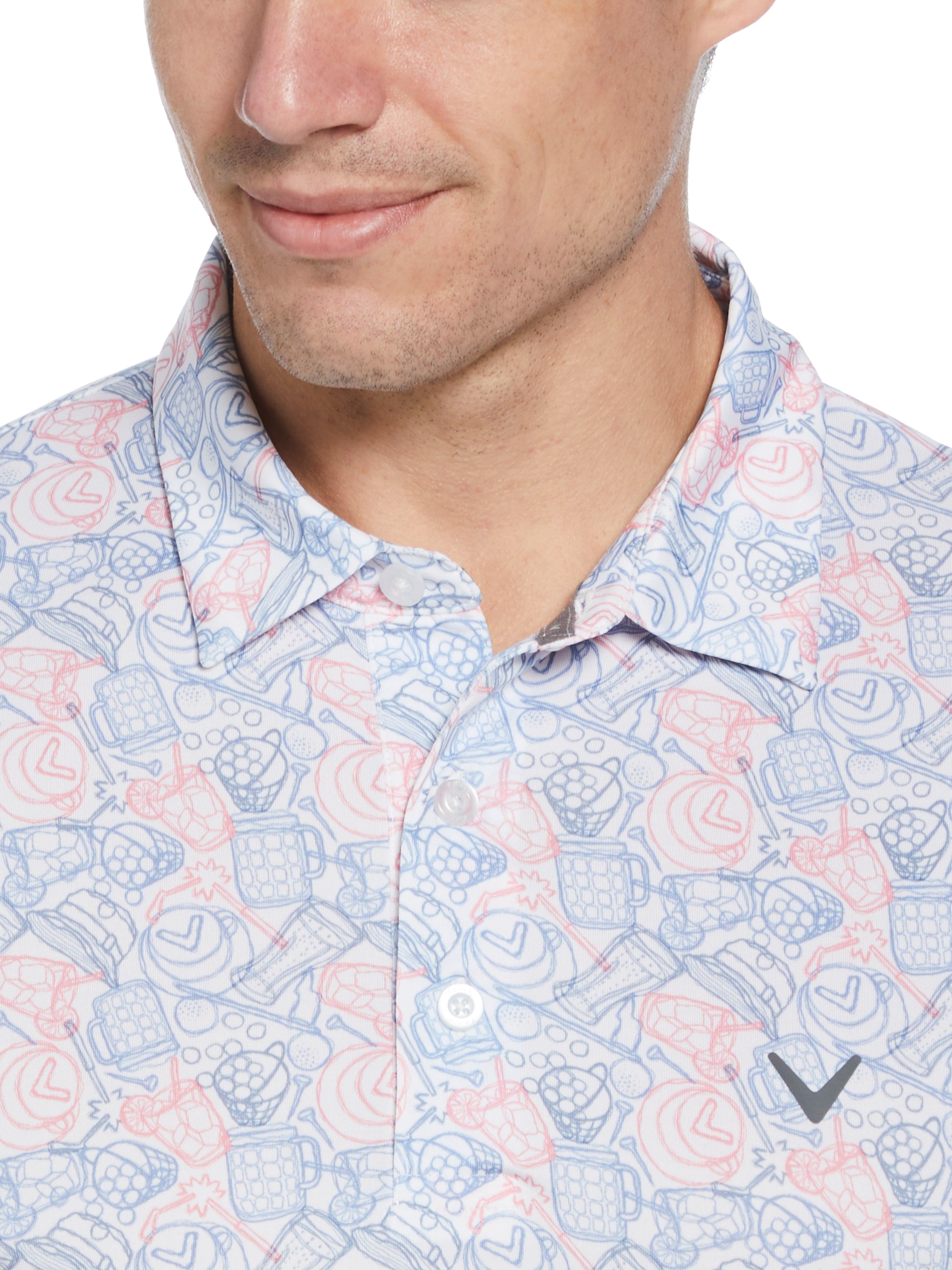 Big & Tall Men's Golf Shirt - Comfortable Printed Polo for On-Course Style | Perfect for Golf Outings & Casual Wear