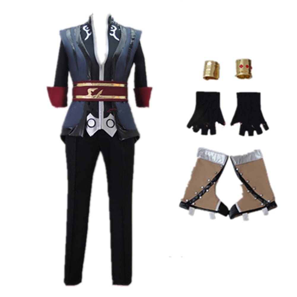 Yuri Lowell Anime Cosplay Costume with Shoe Covers - Halloween Cosplay Outfit for Men & Women | Perfect for Halloween Parties, Comic Con, and Anime Events