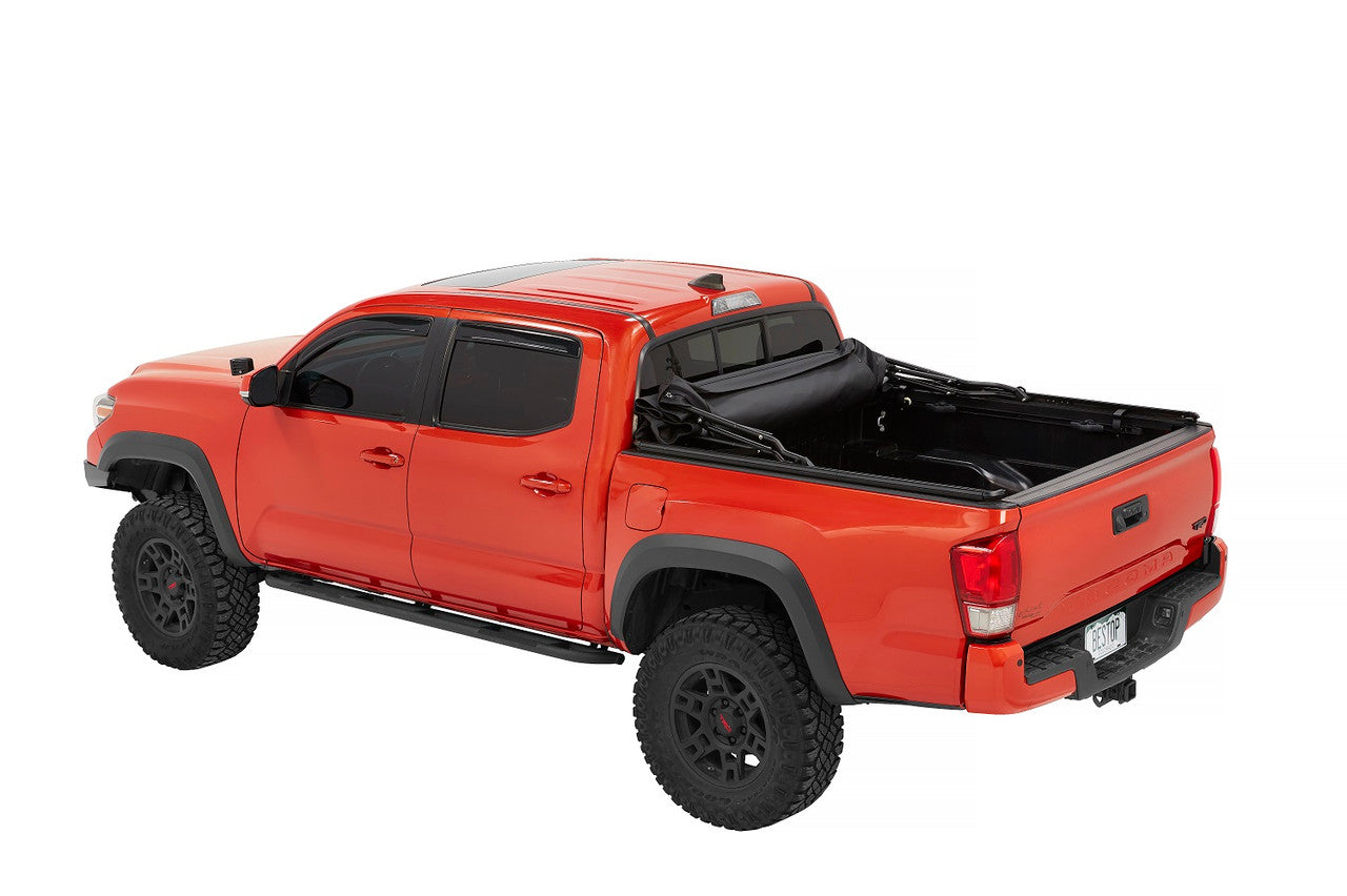 Bestop Supertop Truck Bed Cover for Ford Bronco & 2005-2023 Toyota Tacoma 5ft Bed - Durable Waterproof Tonneau Cover for Off-Road & Camping Adventures