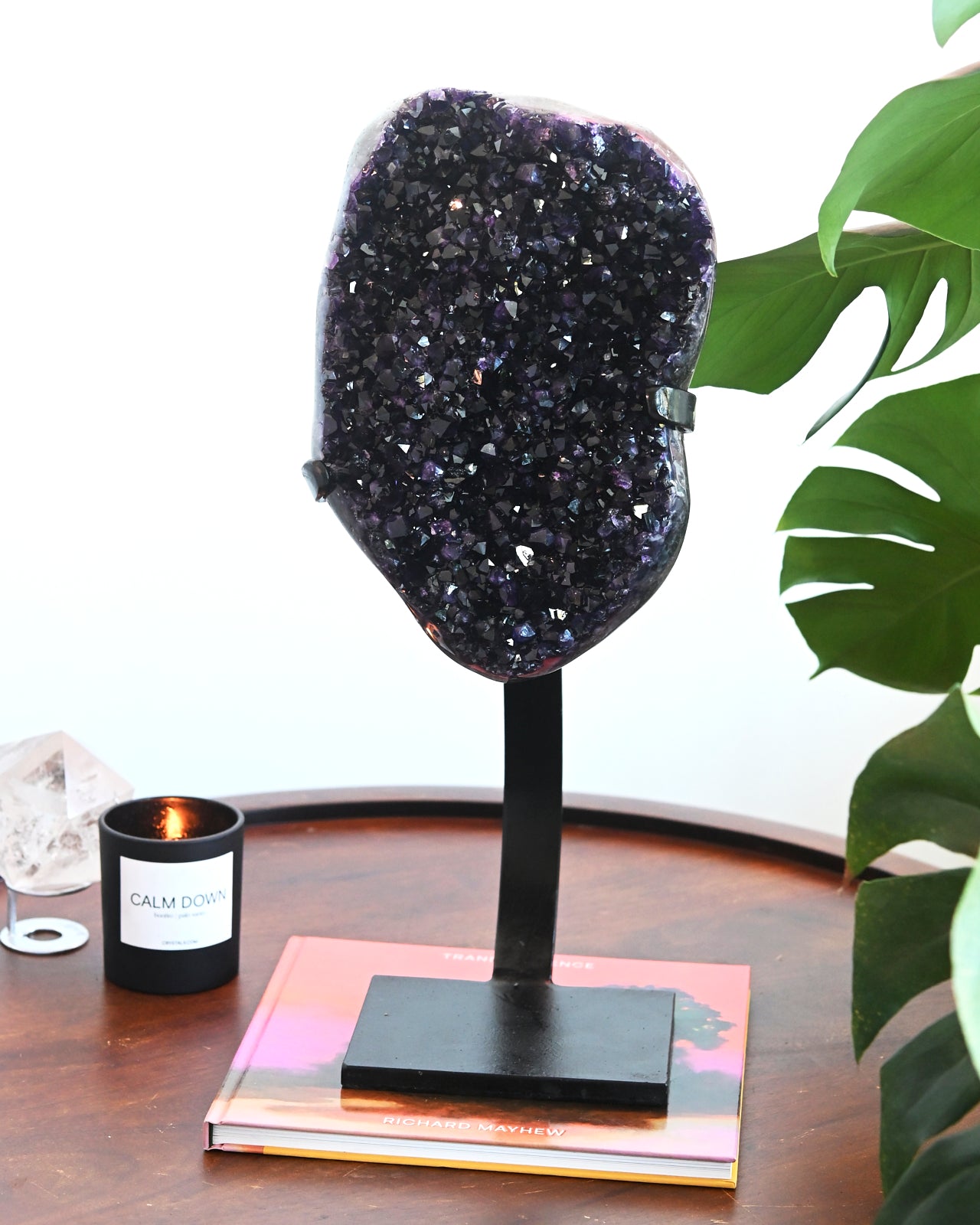 20lb Natural Amethyst Crystal Cluster - Large Uruguay Geode for Home Decor, Meditation & Healing - Perfect for Living Room, Office or Spiritual Space