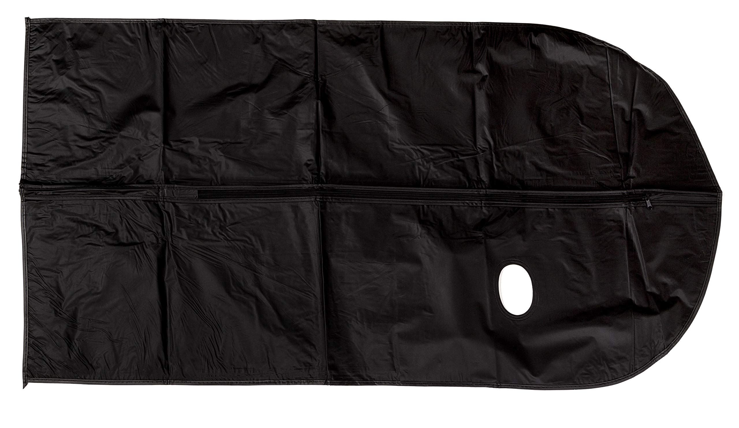 PrimeMed Simple Black Garment Bag for Dress Clothing Storage - 42