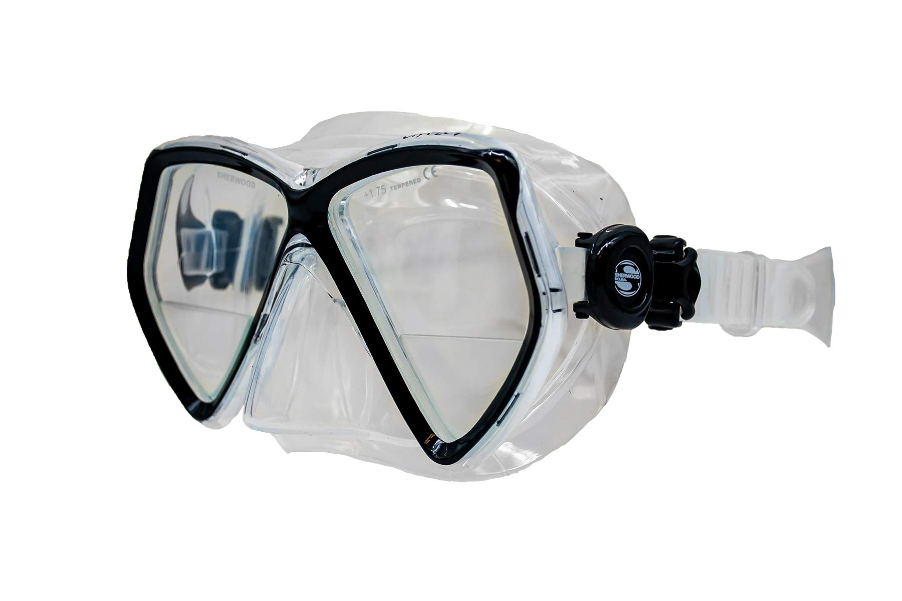 Sherwood MA50BK Oracle+ Scuba Dive Snorkel Mask - Black | Professional Snorkeling Gear for Underwater Exploration | Perfect for Ocean Adventures, Pool Training & Marine Life Observation