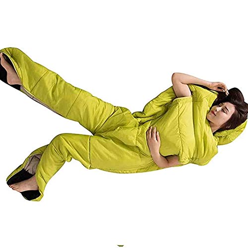 Humanoid Sleeping Bag for Adults - 4 Season Ultralight Warm Cotton Camping Sleeping Bag with Separated Legs - Perfect for Outdoor Adventures, Hiking, Backpacking & Cold Weather Camping