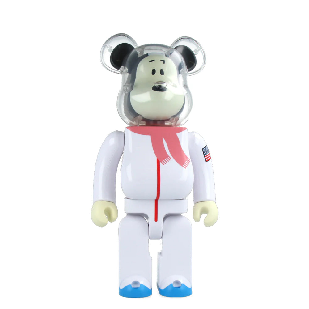400% Bearbrick Astronaut Snoopy Vinyl Collectible Figure - Limited Edition Art Toy for Display & Home Decor, Perfect for Collectors and Snoopy Fans