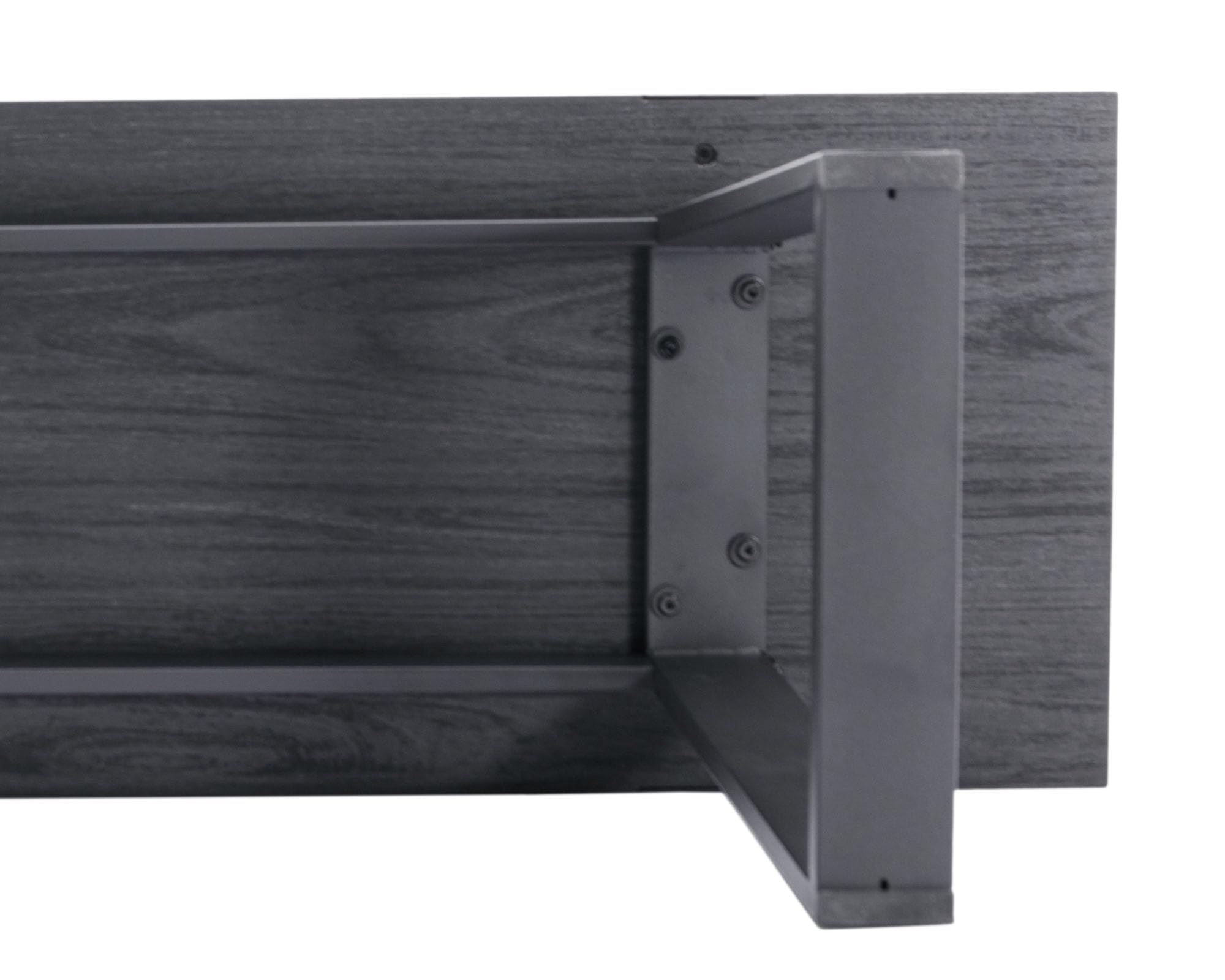 VESCASA 60 Inch Wooden Dining Bench with Black Metal Legs - Sturdy Kitchen & Dining Room Bench for Home, Restaurant, or Outdoor Patio Use