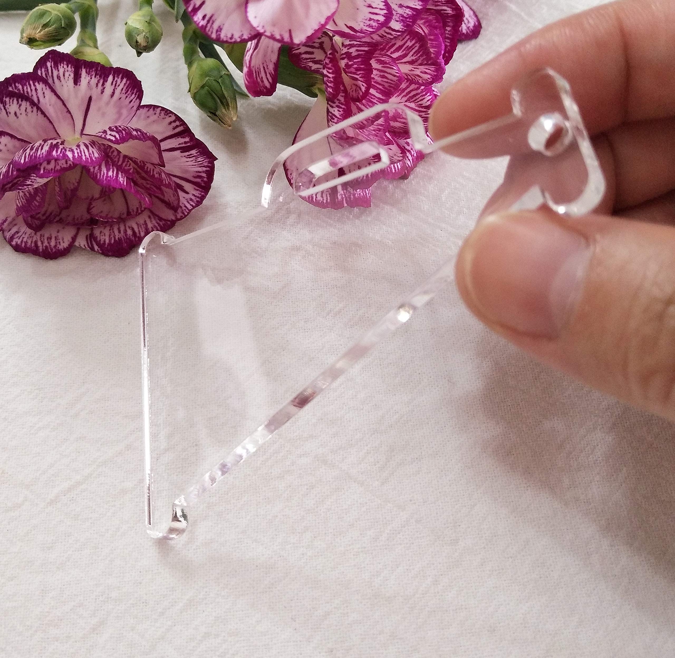Custom Clear Acrylic Keychains - 3 Inch Blank Megaphone Keychain Charms for DIY Crafting, Personalized Gifts, and Party Favors - Perfect for Promotions, Events, and Souvenirs
