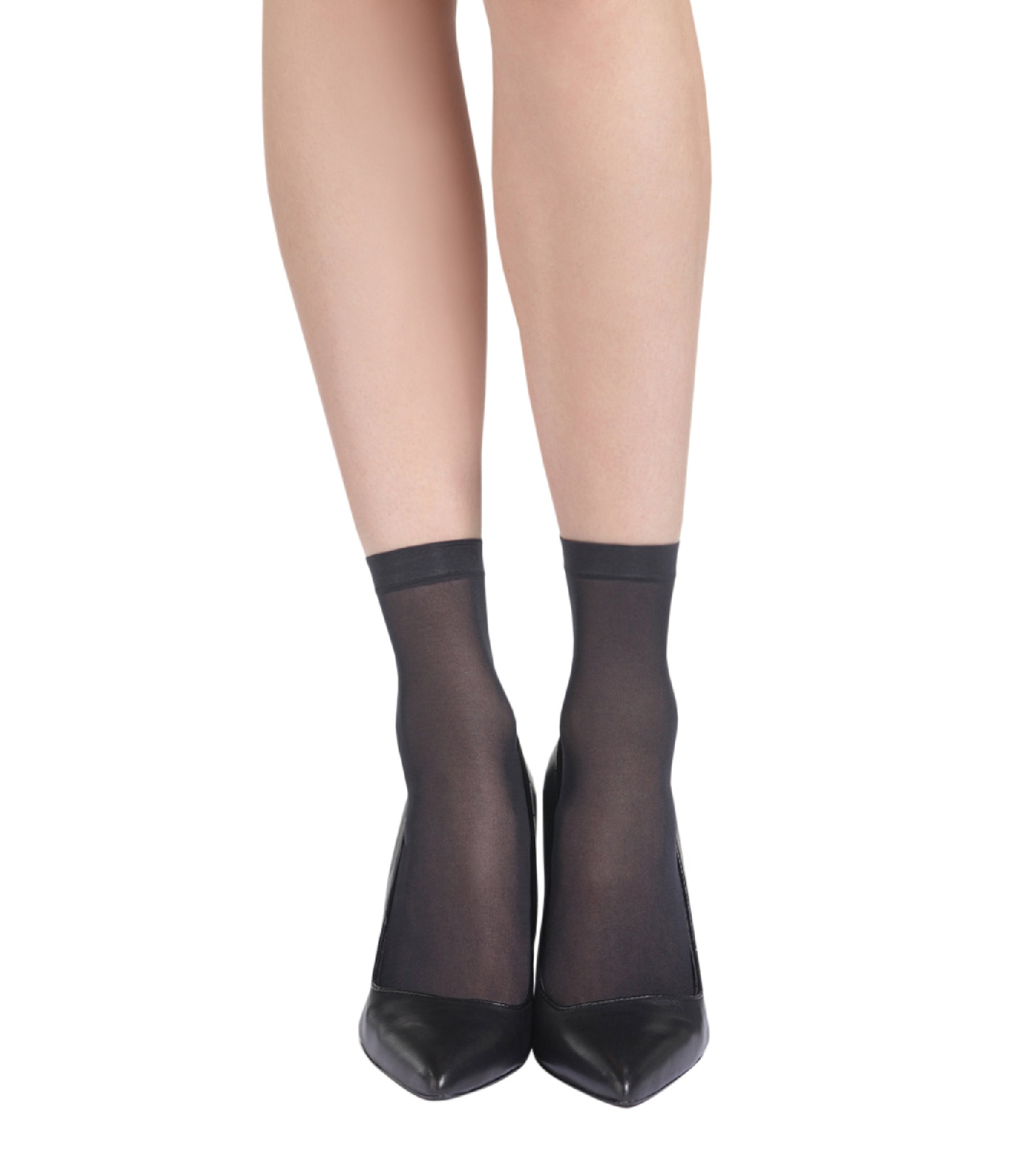 4-Pack Black Semi-Opaque 30D EcoDIM Socks for Women - Comfortable Everyday Wear for Work, Casual & Home Use