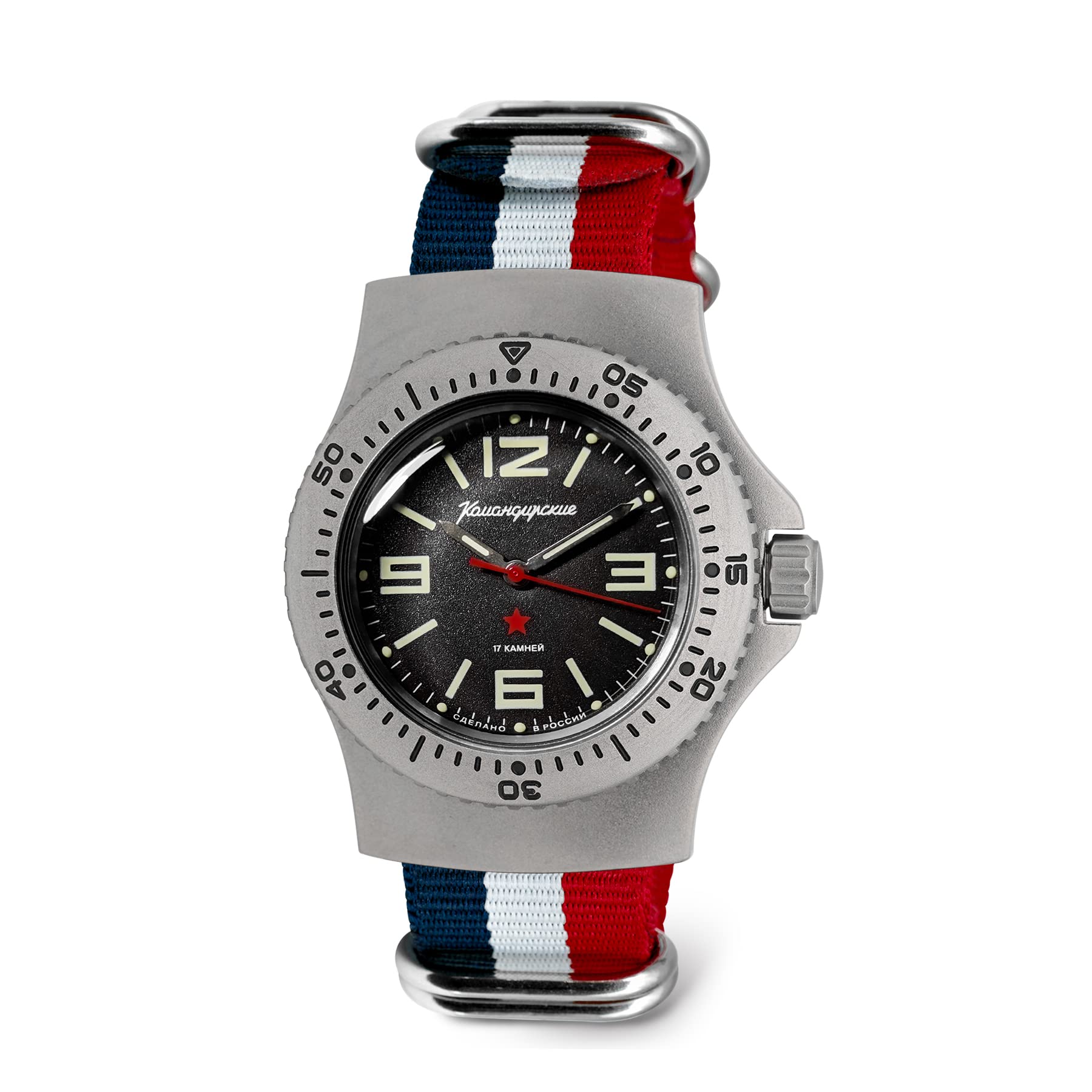 VOSTOK Komandirskie 280680 280681 Automatic Mechanical Wrist Watch for Men - Waterproof Military Field Watch - Perfect for Outdoor Adventures, Hiking & Everyday Wear
