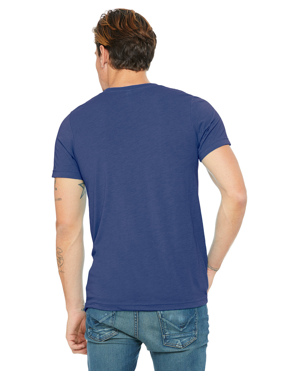 Bella + Canvas 3415C Unisex Triblend V-Neck T-Shirt - Soft Comfortable Tee for Men & Women - Perfect for Casual Wear, Layering & Everyday Outfits