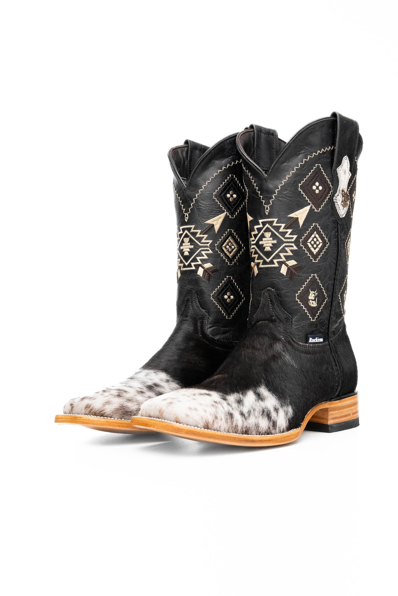 Authentic Men's Cowhide Square Toe Cowboy Boots - Size 10 Western Style Boots for Rodeo, Country Dancing & Outdoor Adventures - Durable Leather Work Boots for Men (Box NM81)
