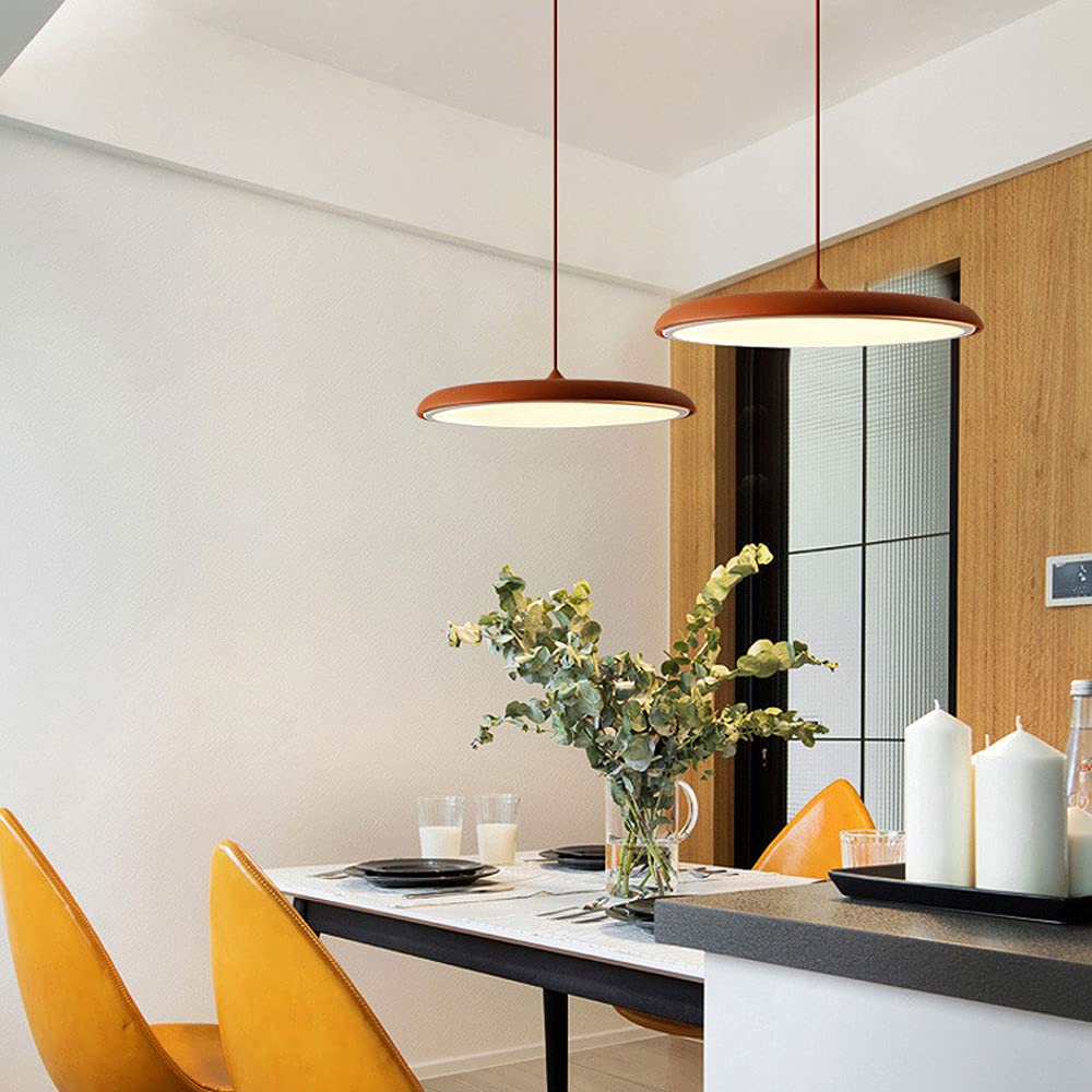 Modern Flush Mount LED Ceiling Light Fixture - 6000K Cool White, Energy Efficient Hanging Pendant Lamp for Living Room, Bedroom & Hallway - Stylish Home Decor Lighting for Nighttime Ambience & Interior Design