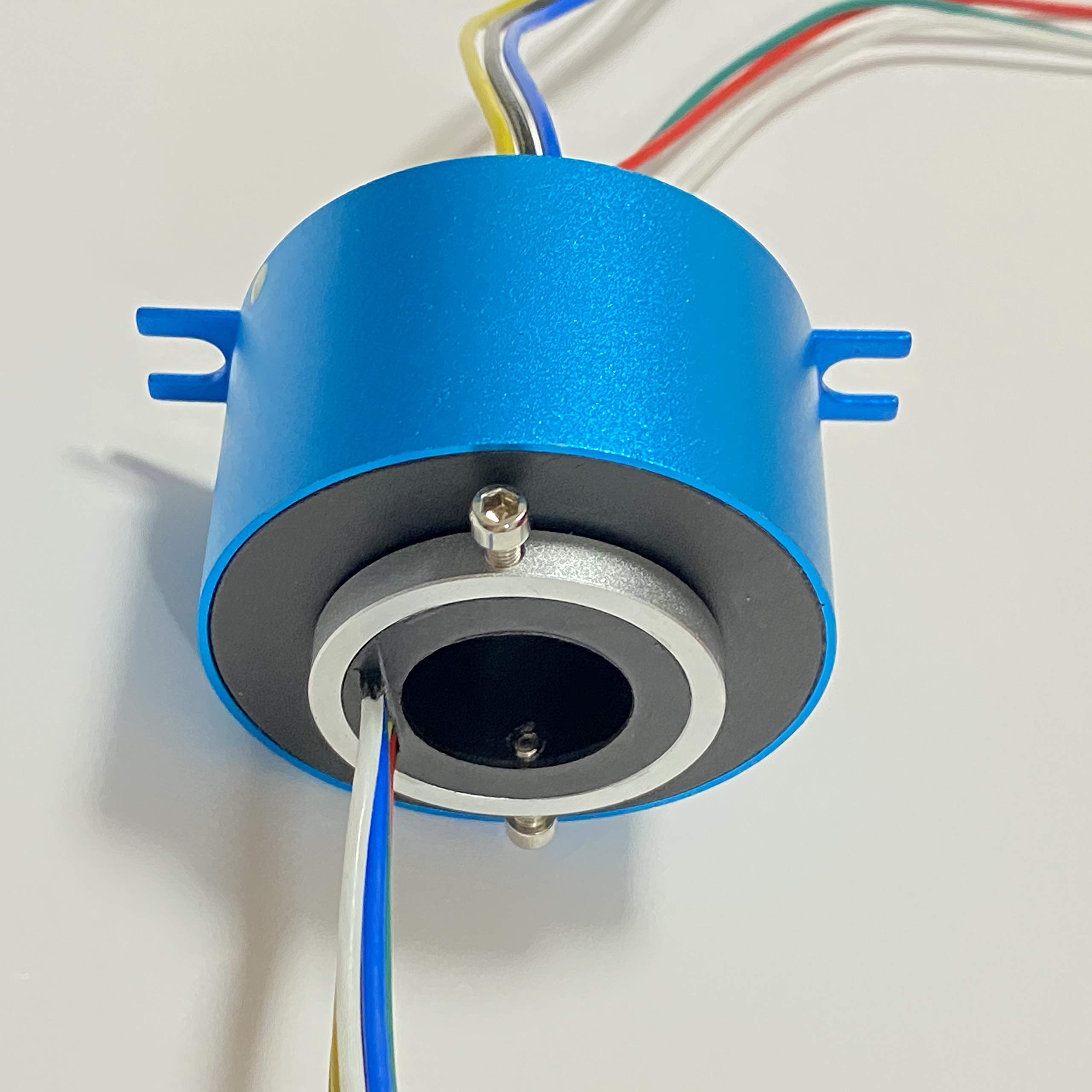 Taidacent 20mm 6-Wire 10A Slip Ring - Rotary Electrical Connector for Robotics & Automation