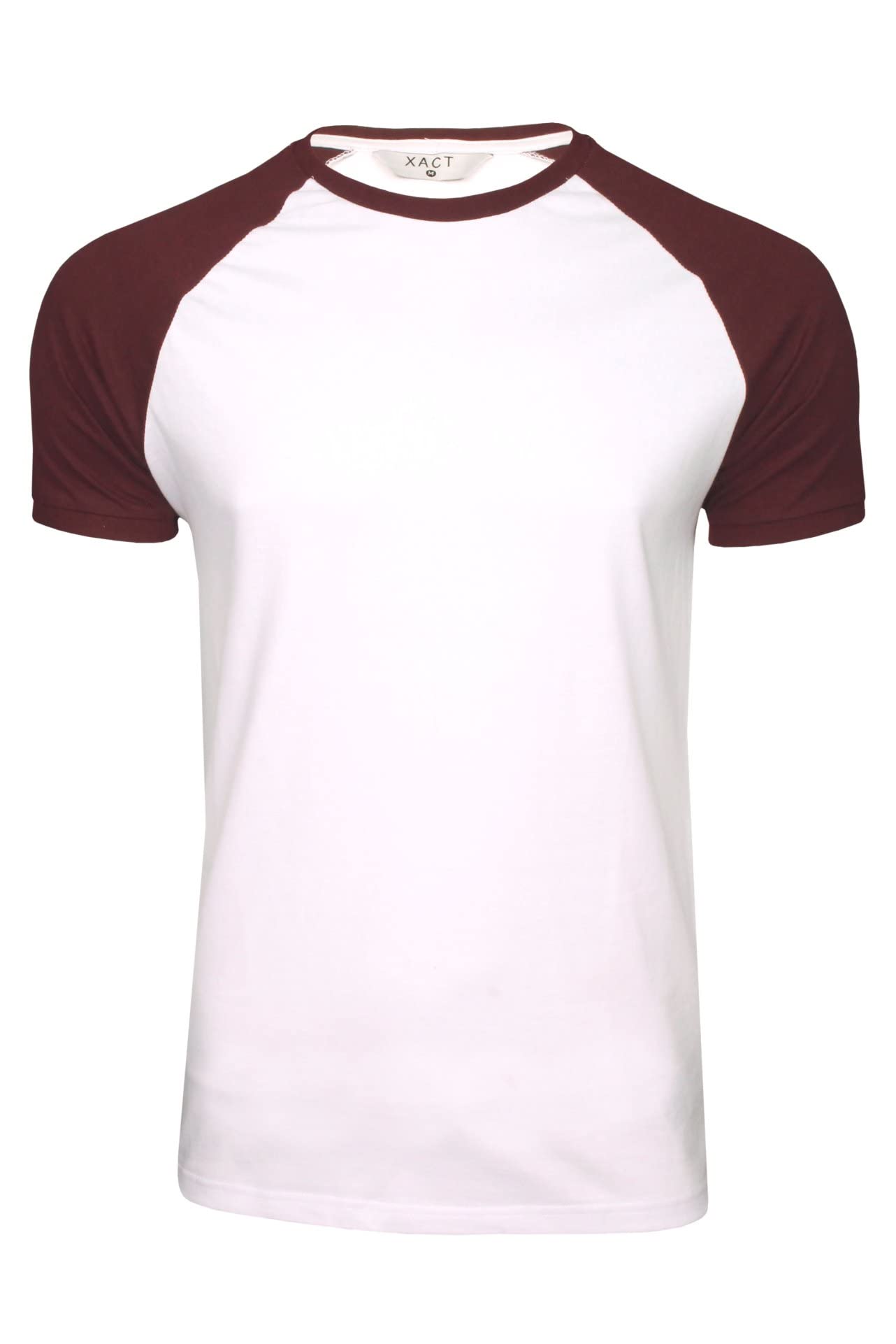 Xact Men's 3-Pack Raglan Short Sleeve Crew Neck T-Shirts - Soft Cotton Casual Tees for Everyday Wear, Gym & Outdoors