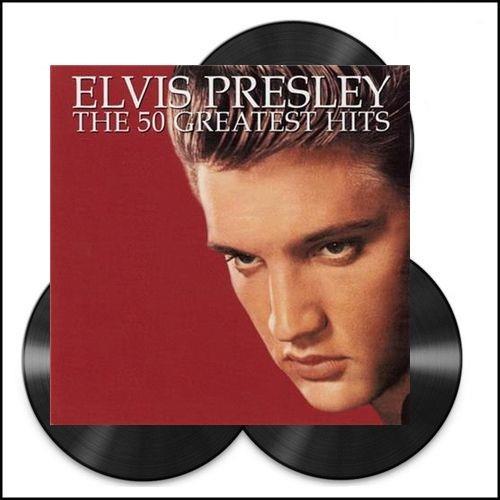 Elvis Presley 50 Greatest Hits Vinyl Record - Classic Rock Music LP for Collectors & Home Listening